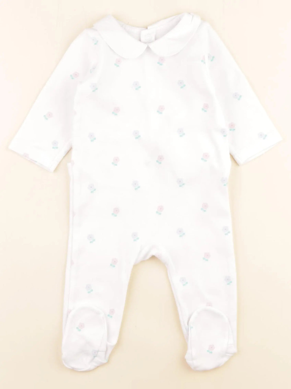 Jacadi - pyjama coton blanc - 6 mois