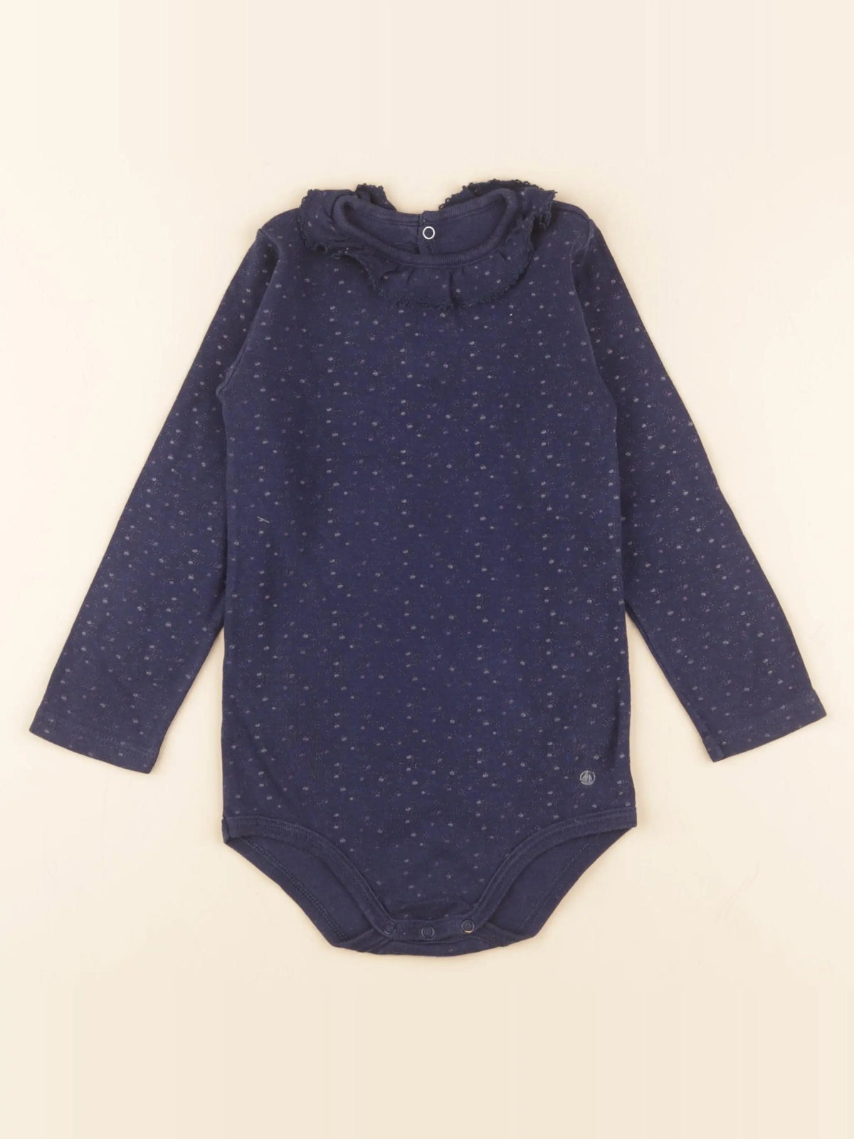 Petit Bateau - body à col bleu - 36 mois