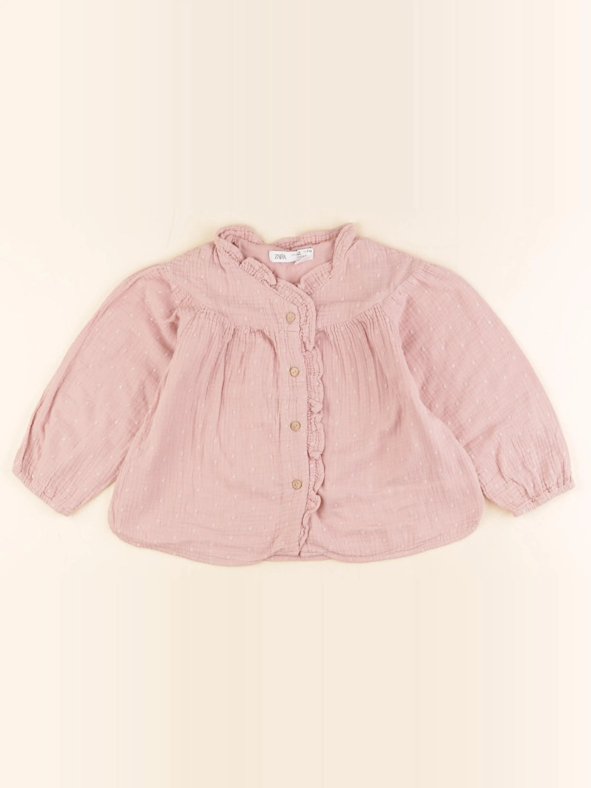 Zara - blouse rose - 4/5 ans