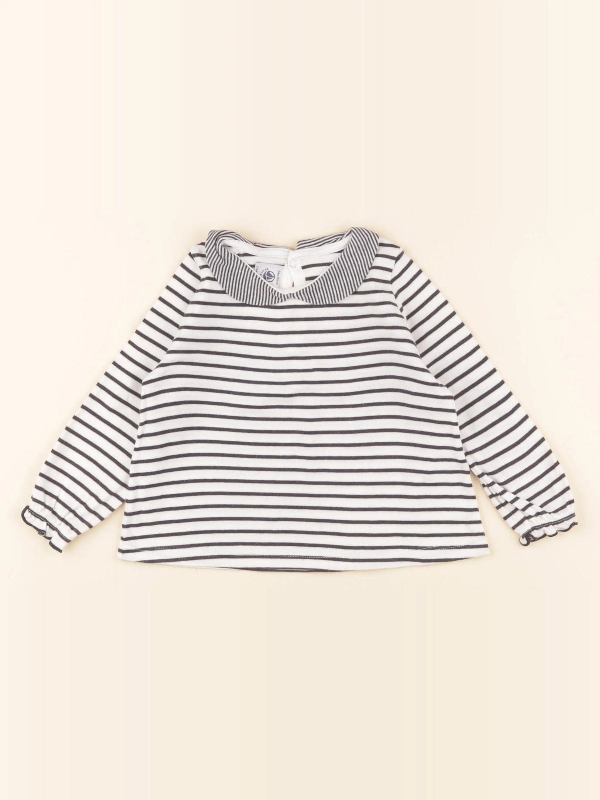 Petit Bateau - tee-shirt bleu - 24 mois