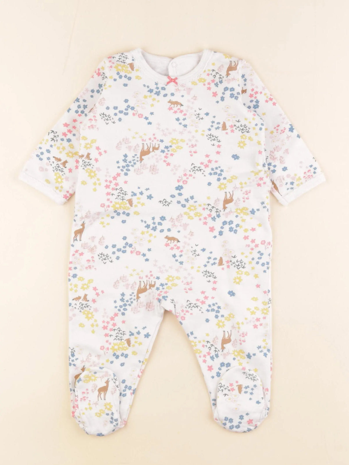 Petit Bateau - pyjama coton multicolore - 6 mois