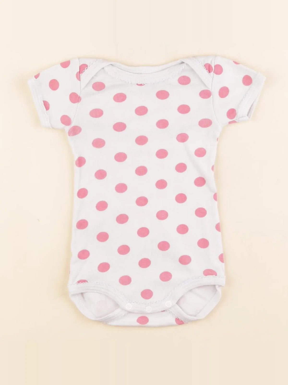 Petit Bateau - body rose, blanc - 3 mois
