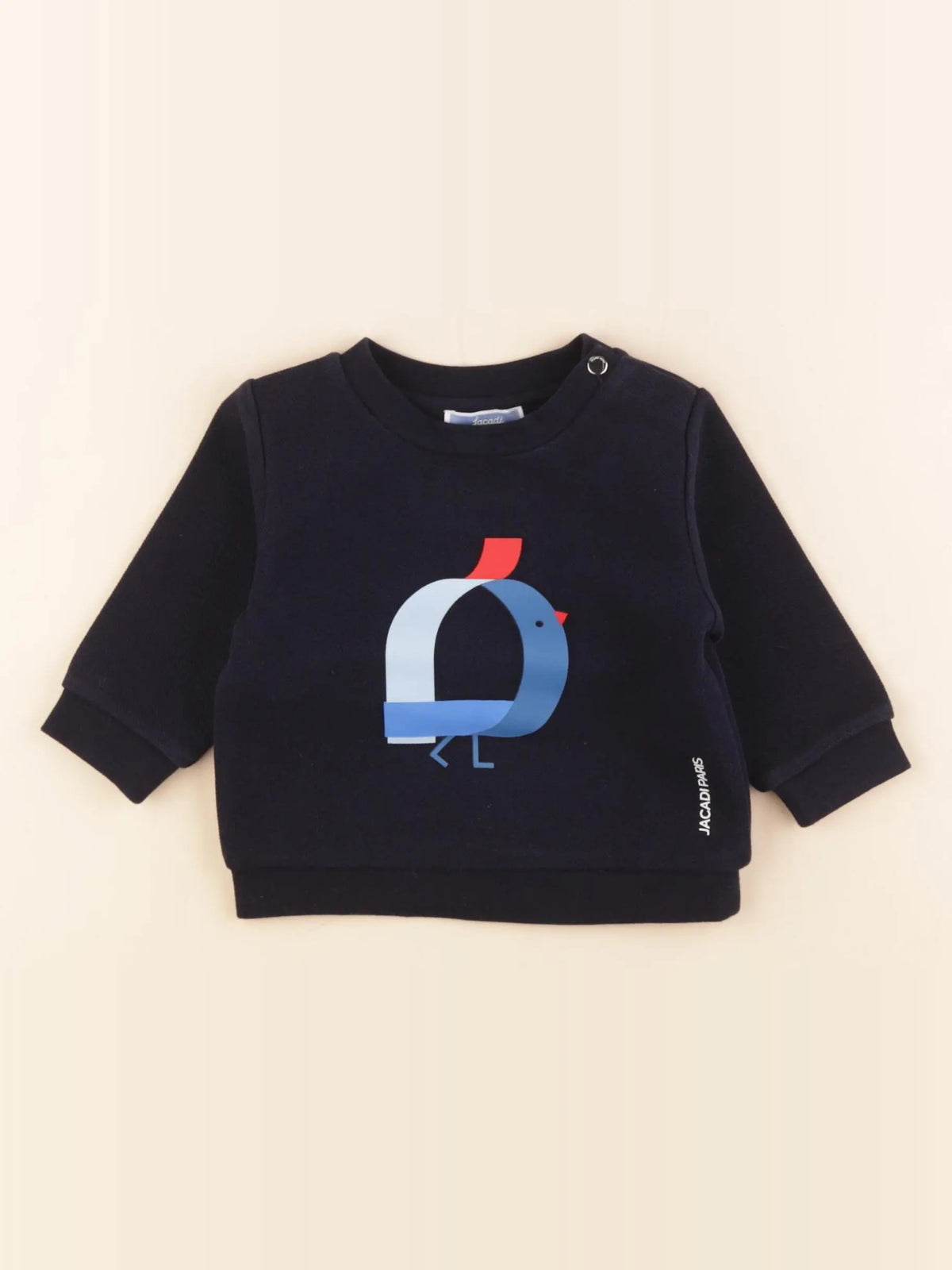 Jacadi - sweat bleu - 6 mois