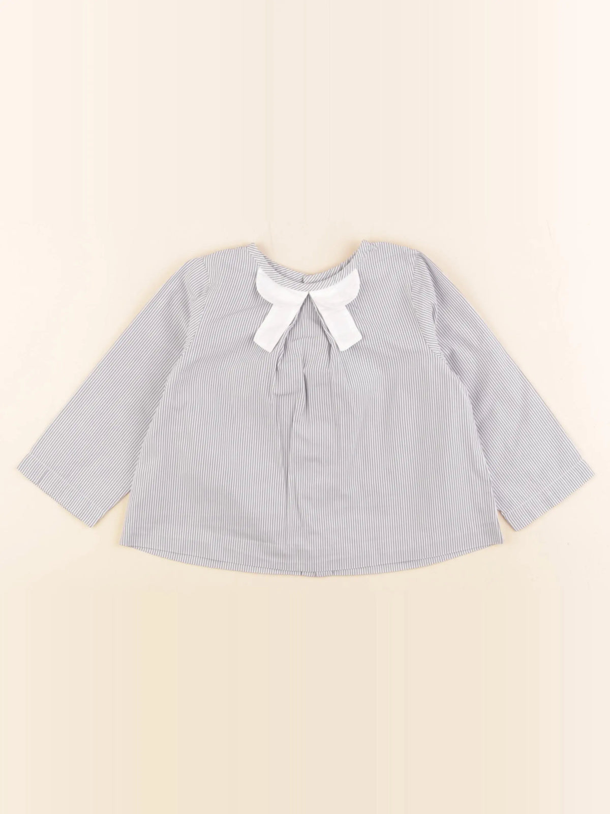 Jacadi - blouse gris, blanc - 18 mois
