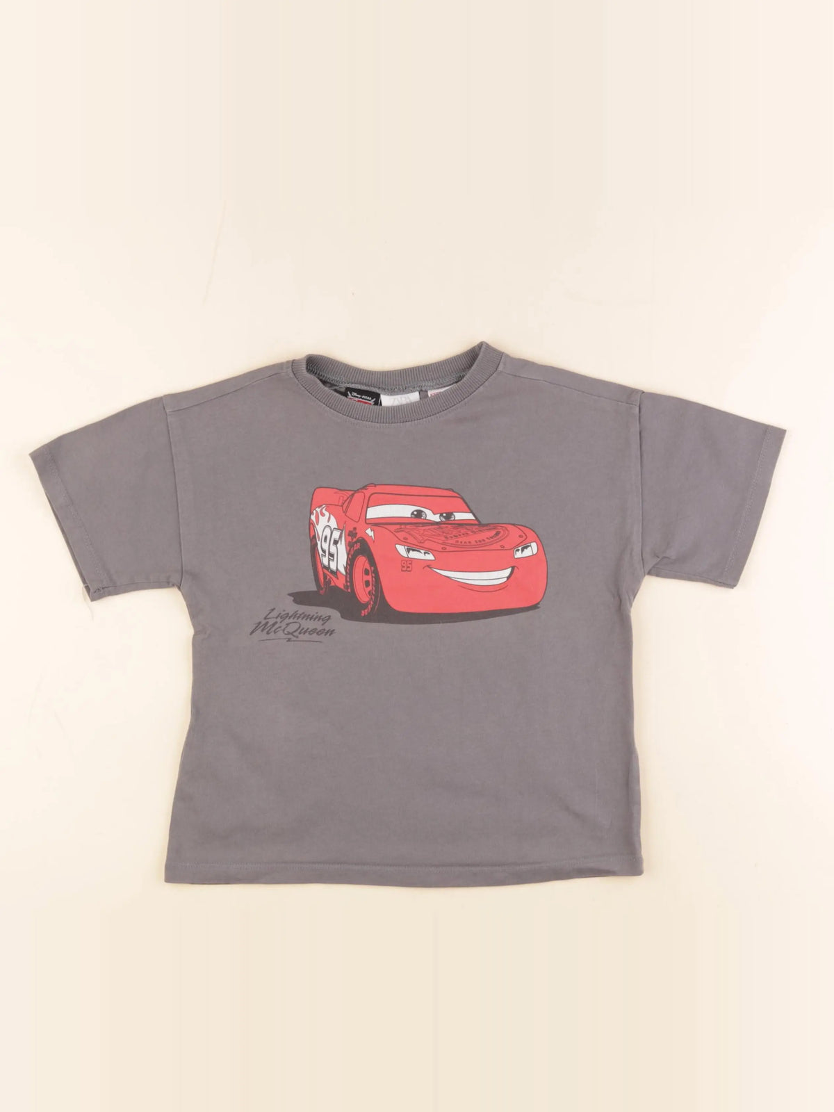 Zara - tee-shirt imprimé au dos gris - 5 ans