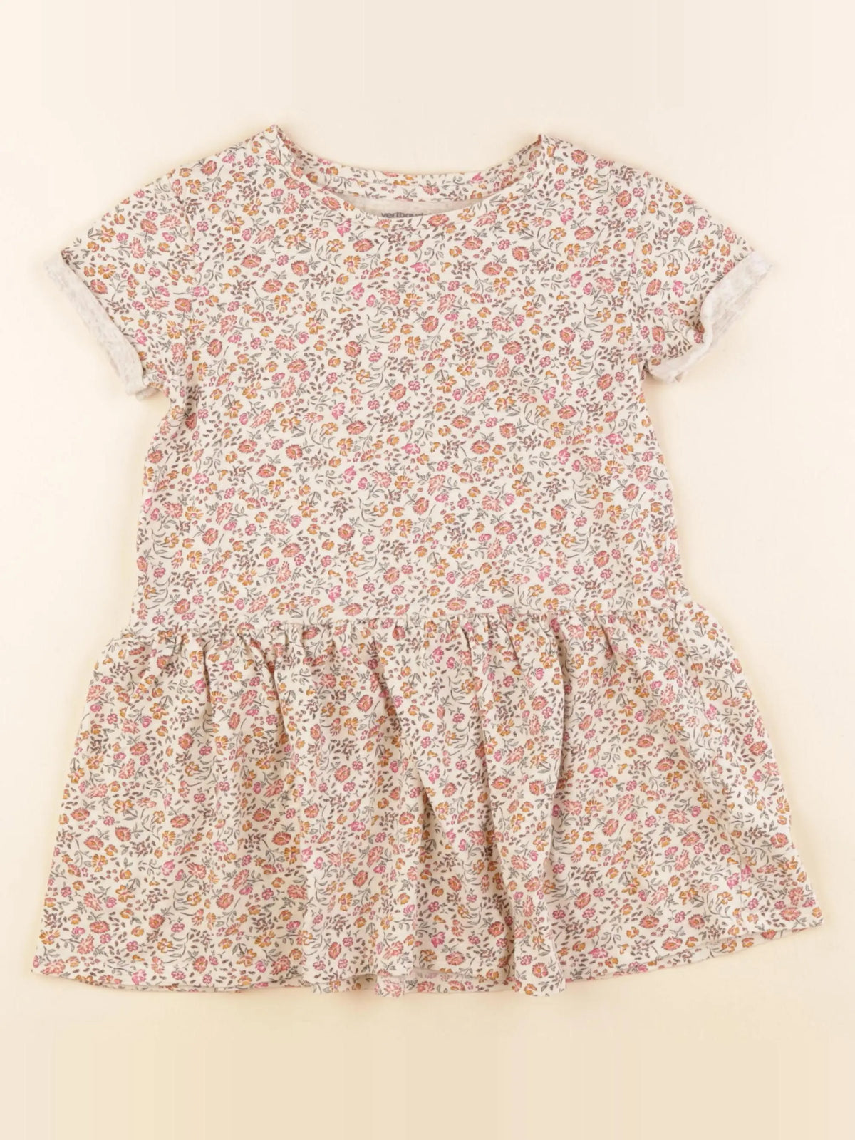Vertbaudet - robe beige - 5 ans