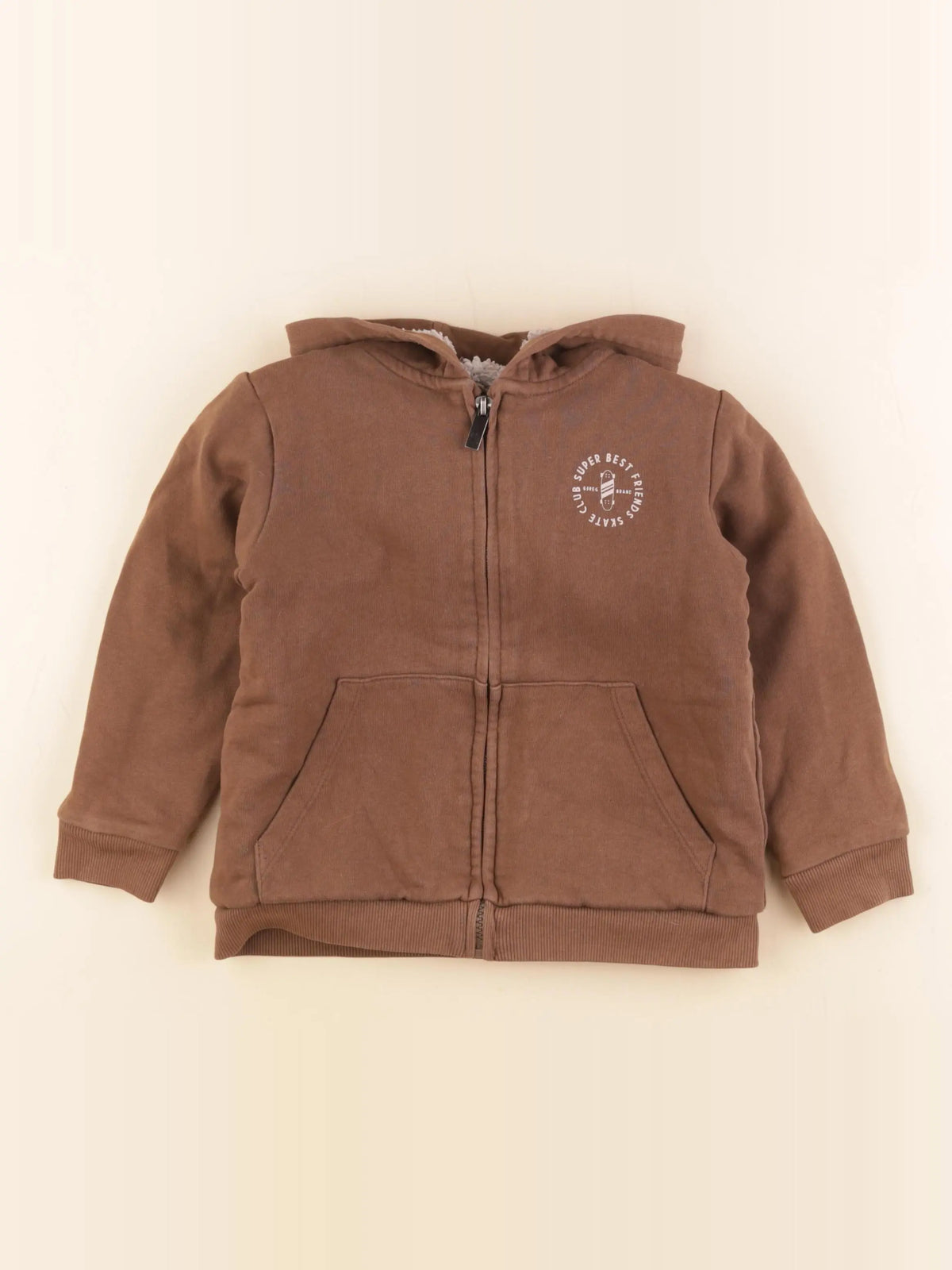 Vertbaudet - sweat marron - 5 ans