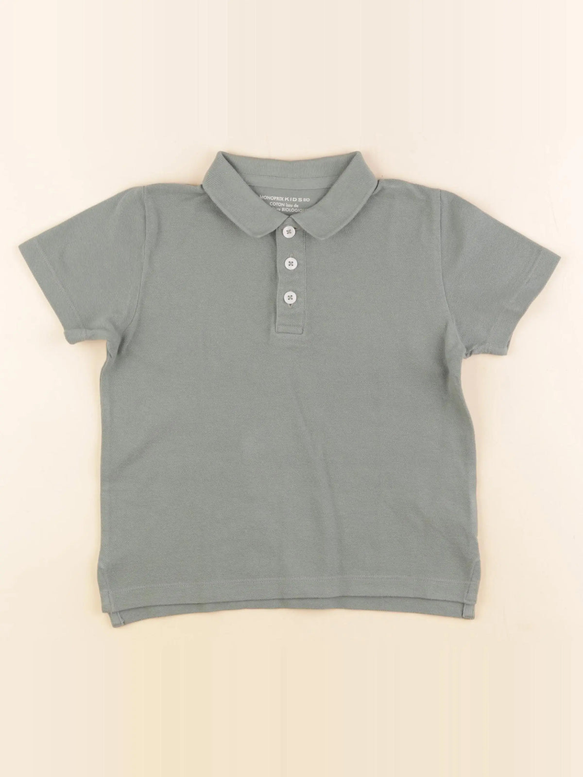 Monoprix - polo vert - 6 ans