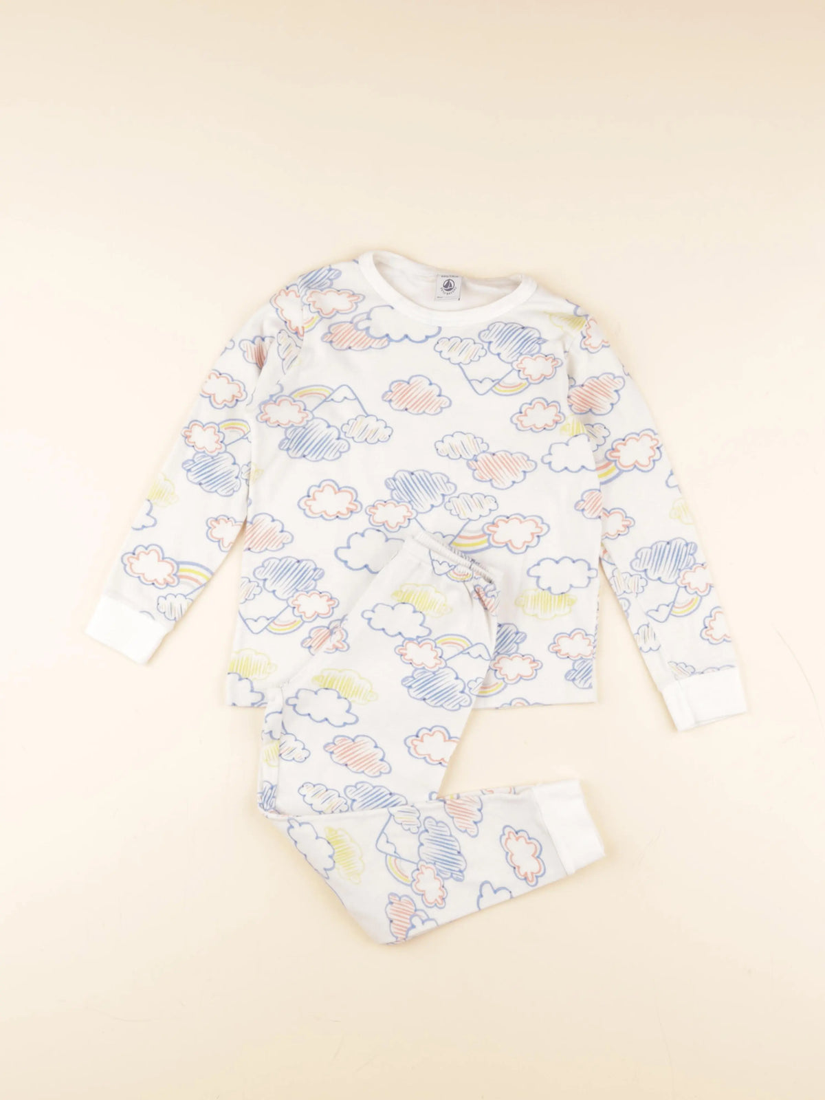 Petit Bateau - pyjama coton multicolore - 6 ans