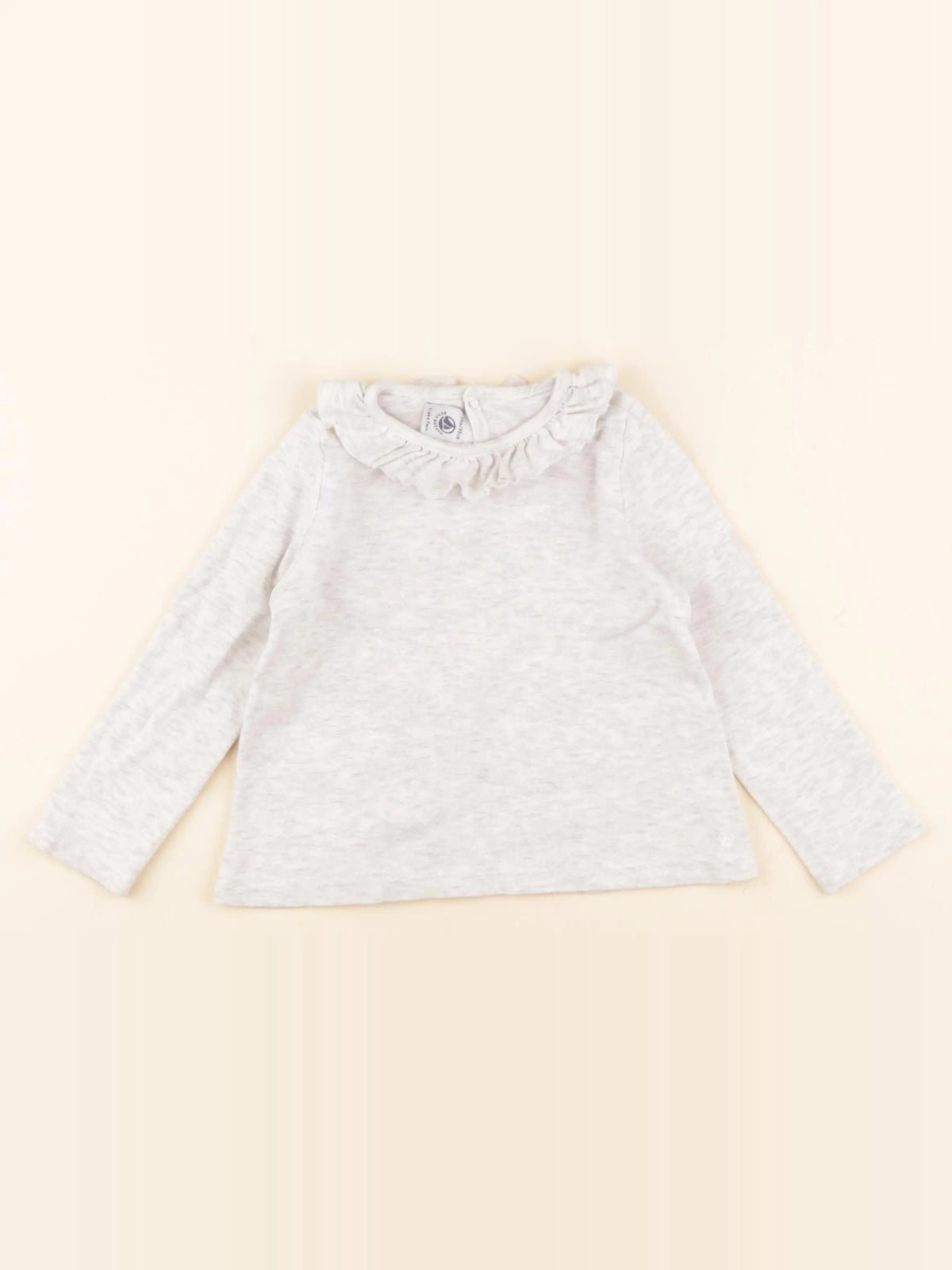 Petit Bateau - tee-shirt gris - 36 mois