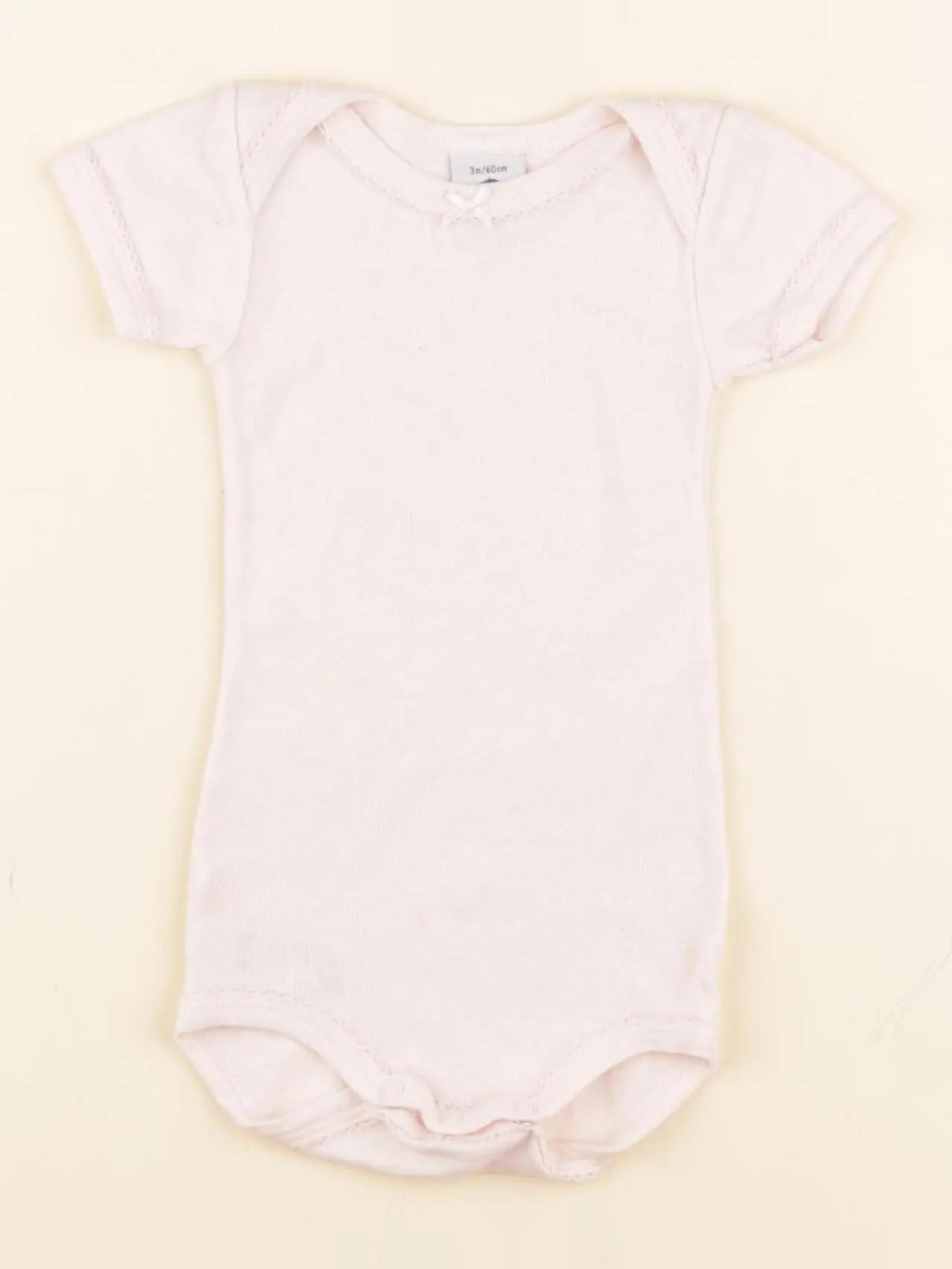 Petit Bateau - body rose - 3 mois