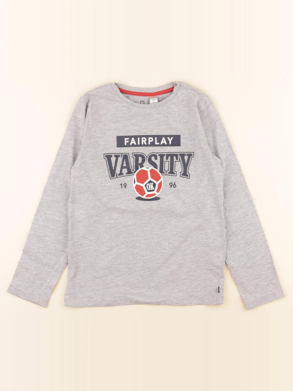 Okaidi - tee-shirt gris - 8 ans