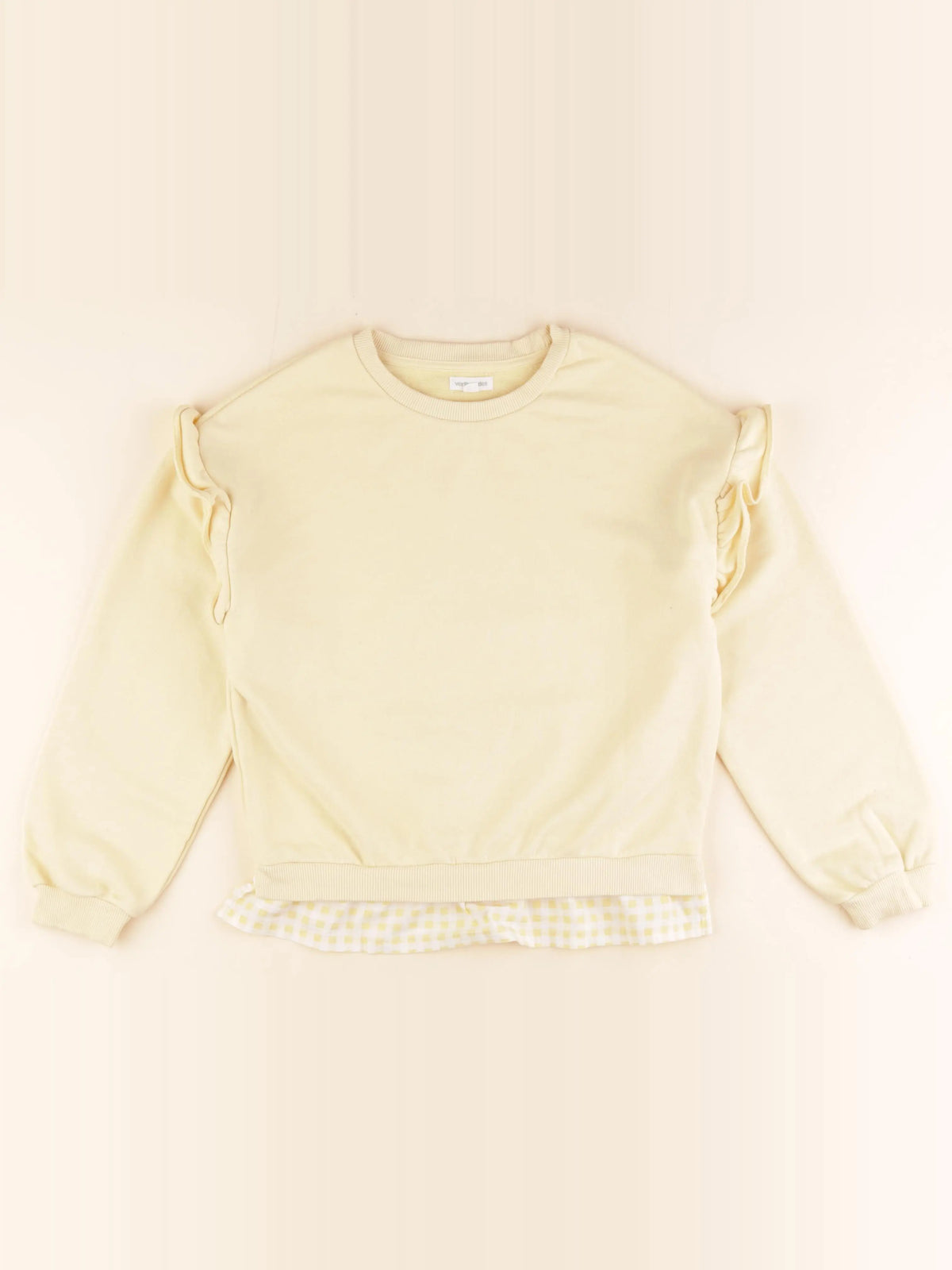 Vertbaudet - sweat jaune - 10 ans