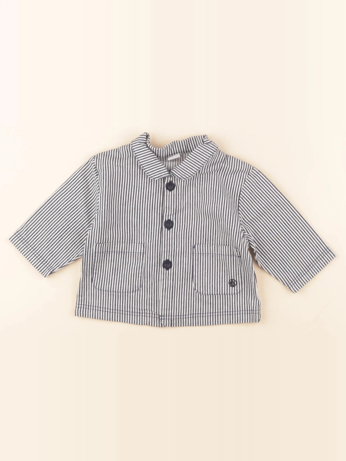 Petit Bateau - veste bleu - 12 mois
