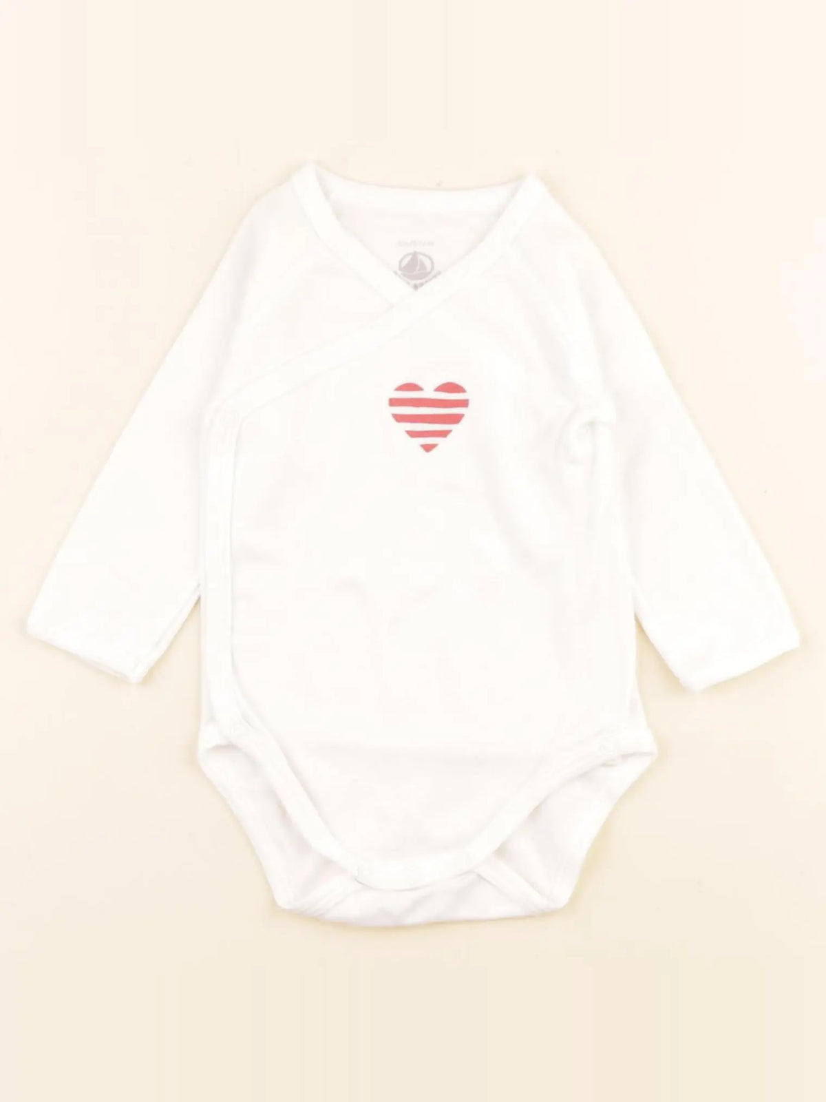 Petit Bateau - body blanc - 6 mois