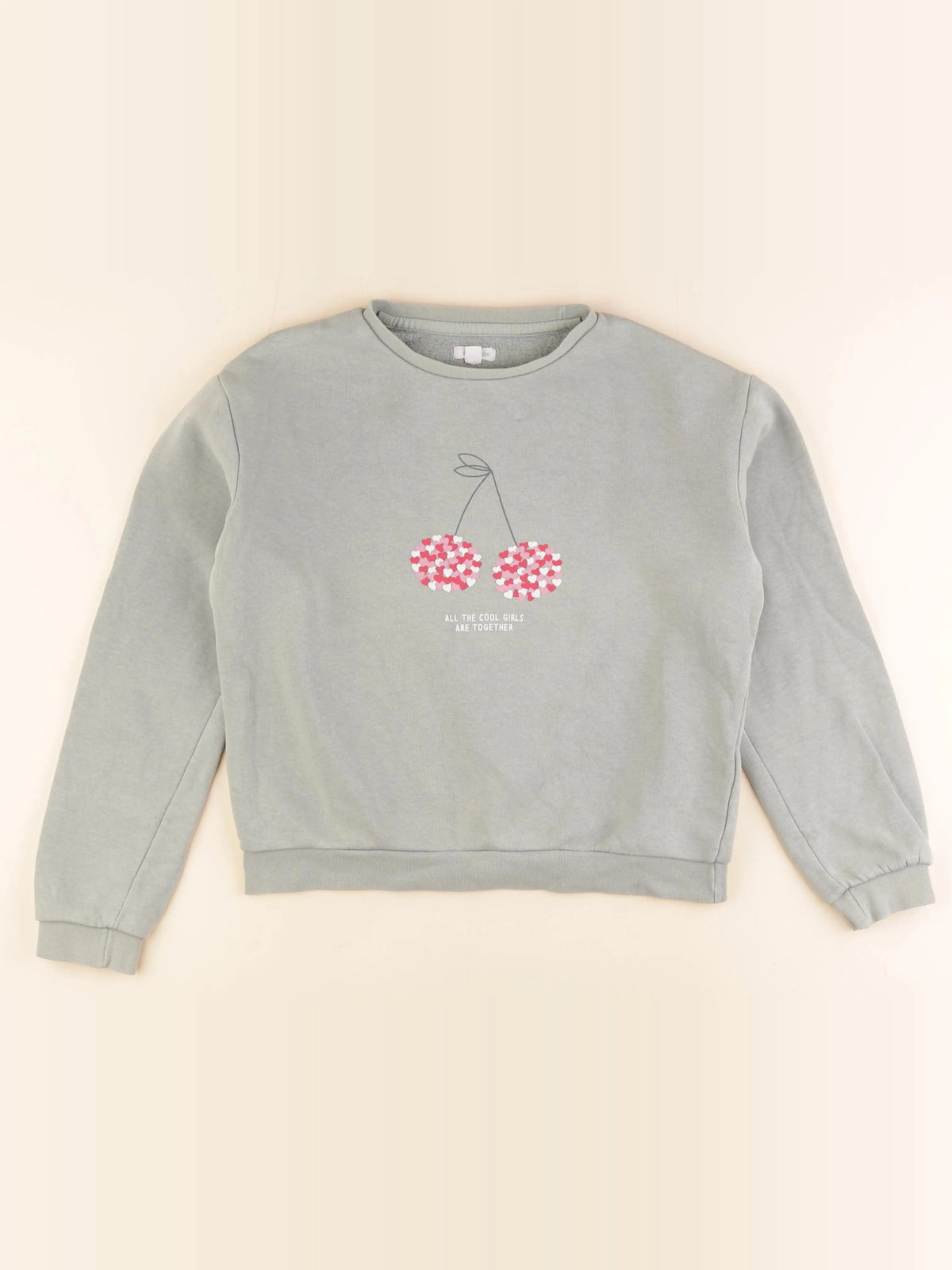 Vertbaudet - sweat vert - 12 ans