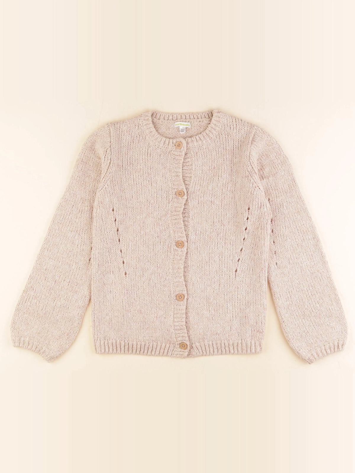 Vertbaudet - gilet beige - 10 ans