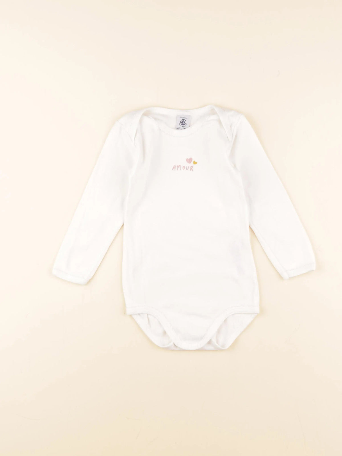 Petit Bateau - body blanc - 36 mois