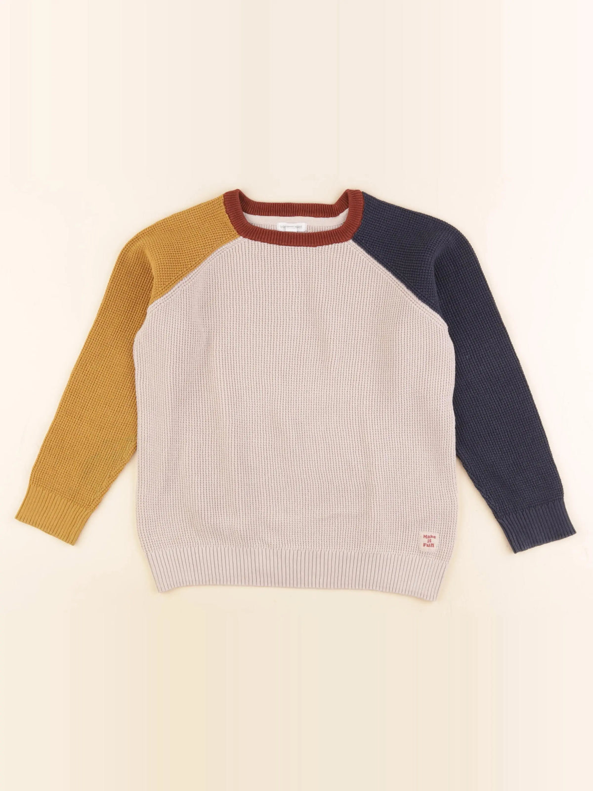 Vertbaudet - pull multicolore - 8 ans