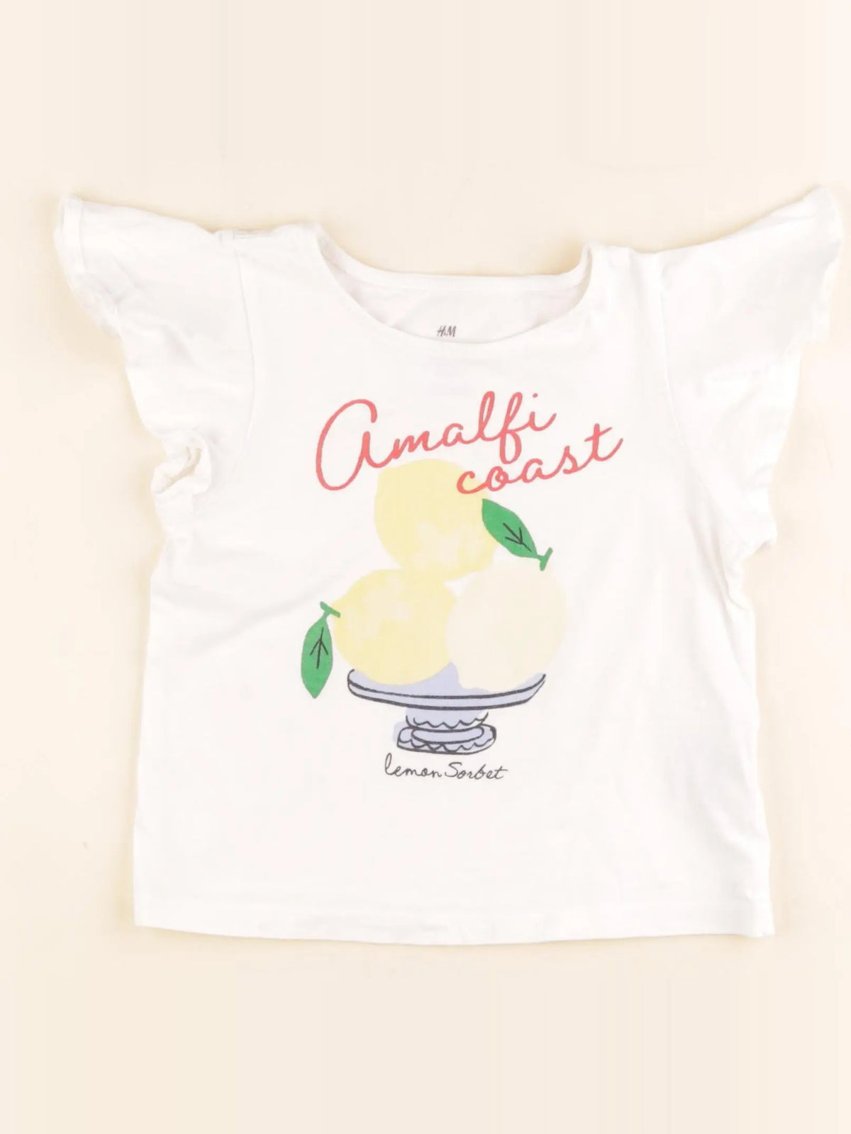 H&M - tee-shirt blanc - 2/4 ans