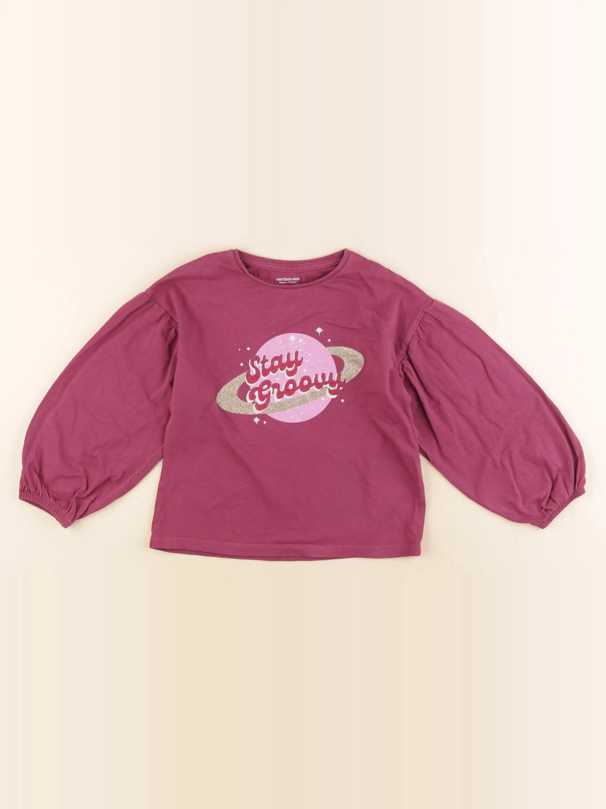 Vertbaudet - tee-shirt rose - 6 ans