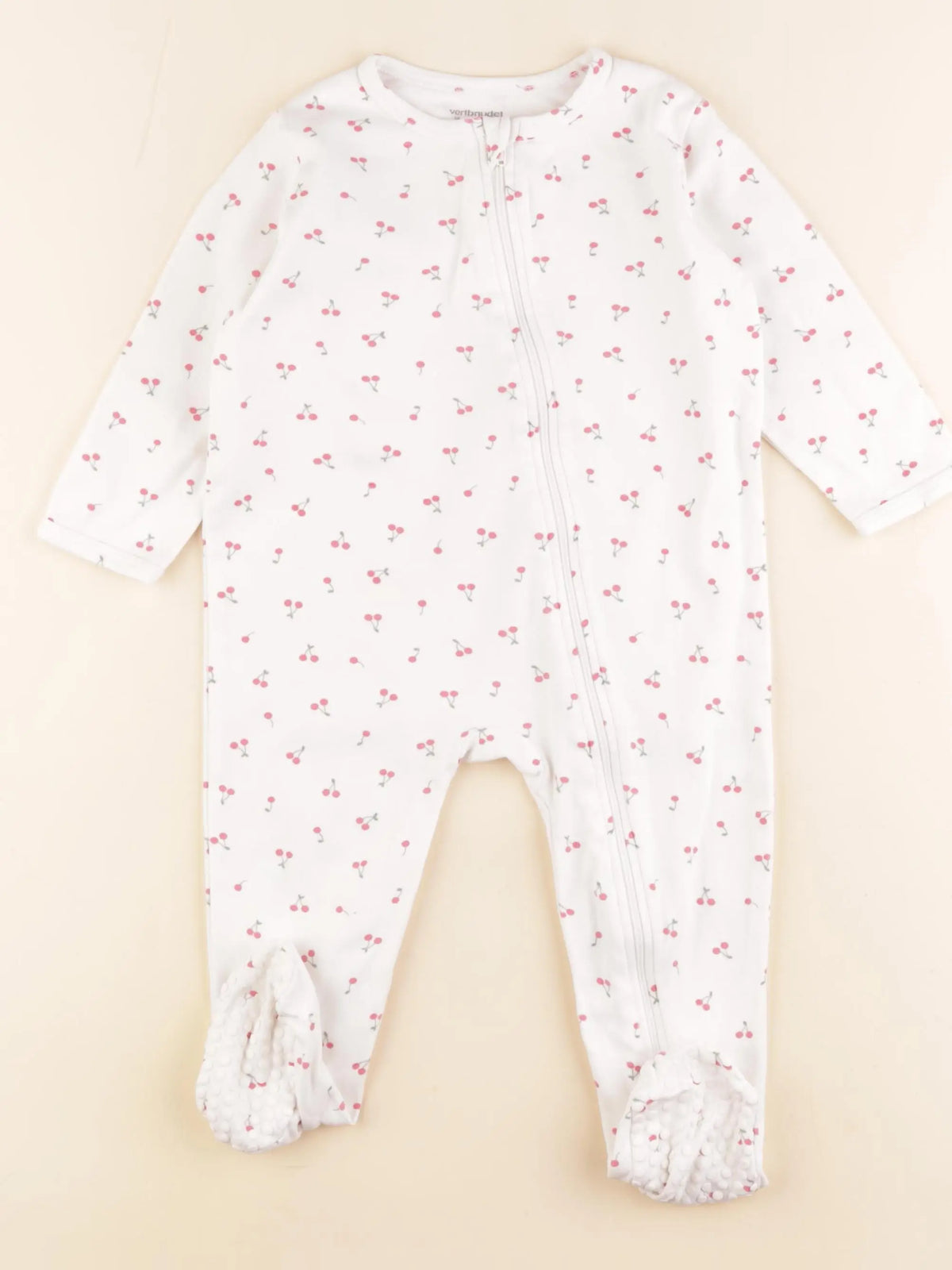 Vertbaudet - pyjama coton blanc - 18 mois