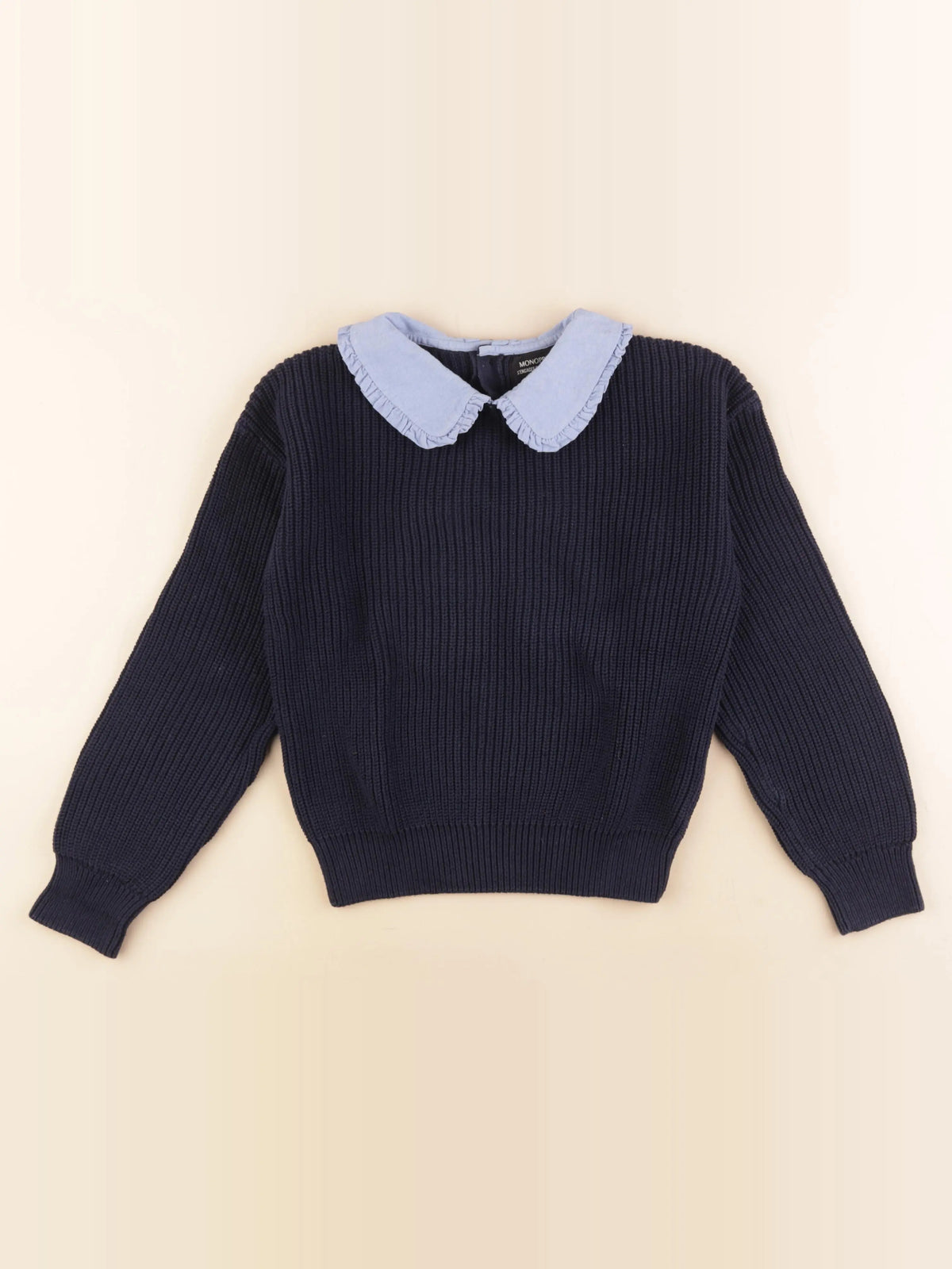 Monoprix - pull bleu - 10 ans