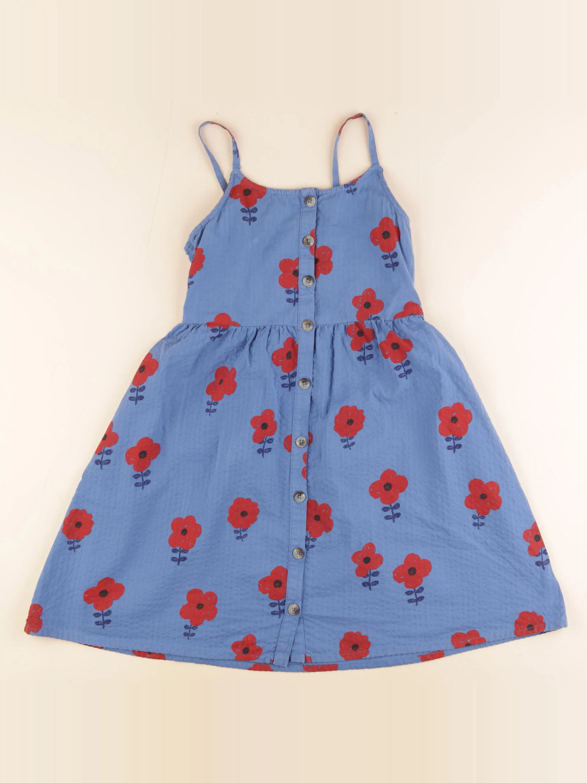 Monoprix - robe bleu - 8 ans
