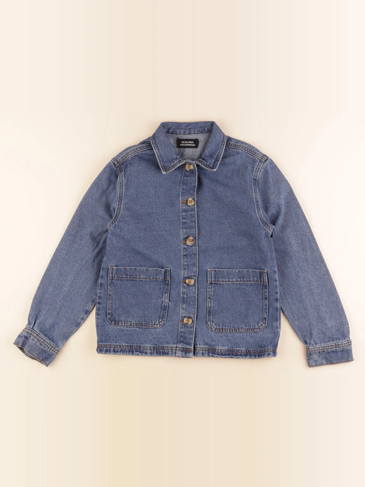 Monoprix - veste bleu - 10 ans
