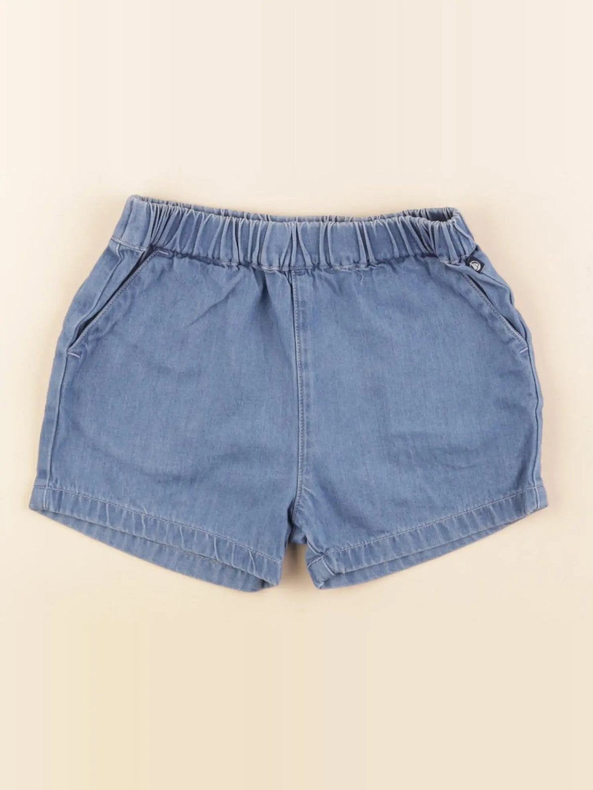 Petit Bateau - short bleu - 36 mois