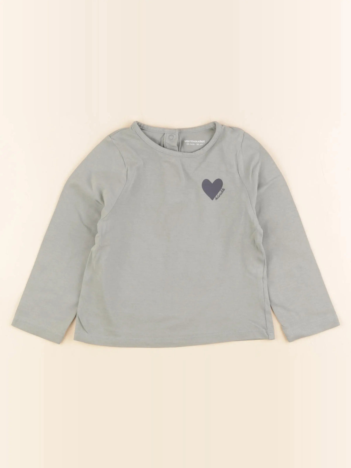 Vertbaudet - tee-shirt vert - 24 mois