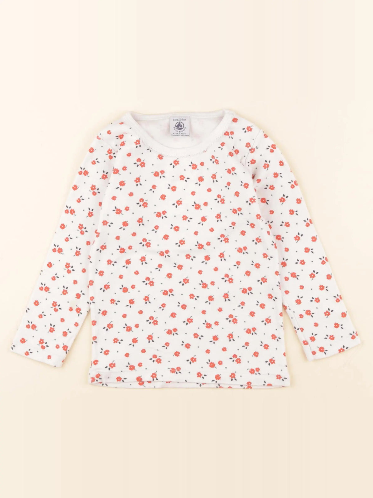 Petit Bateau - maillot de corps blanc - 4 ans