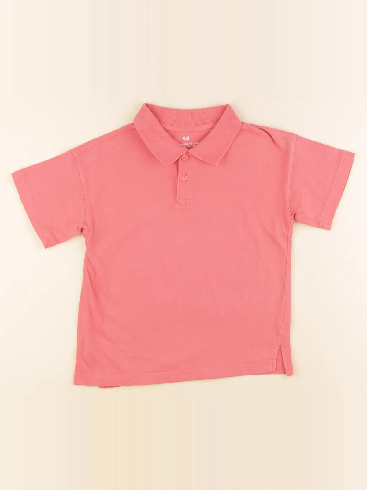 H&M - polo rose - 2/4 ans
