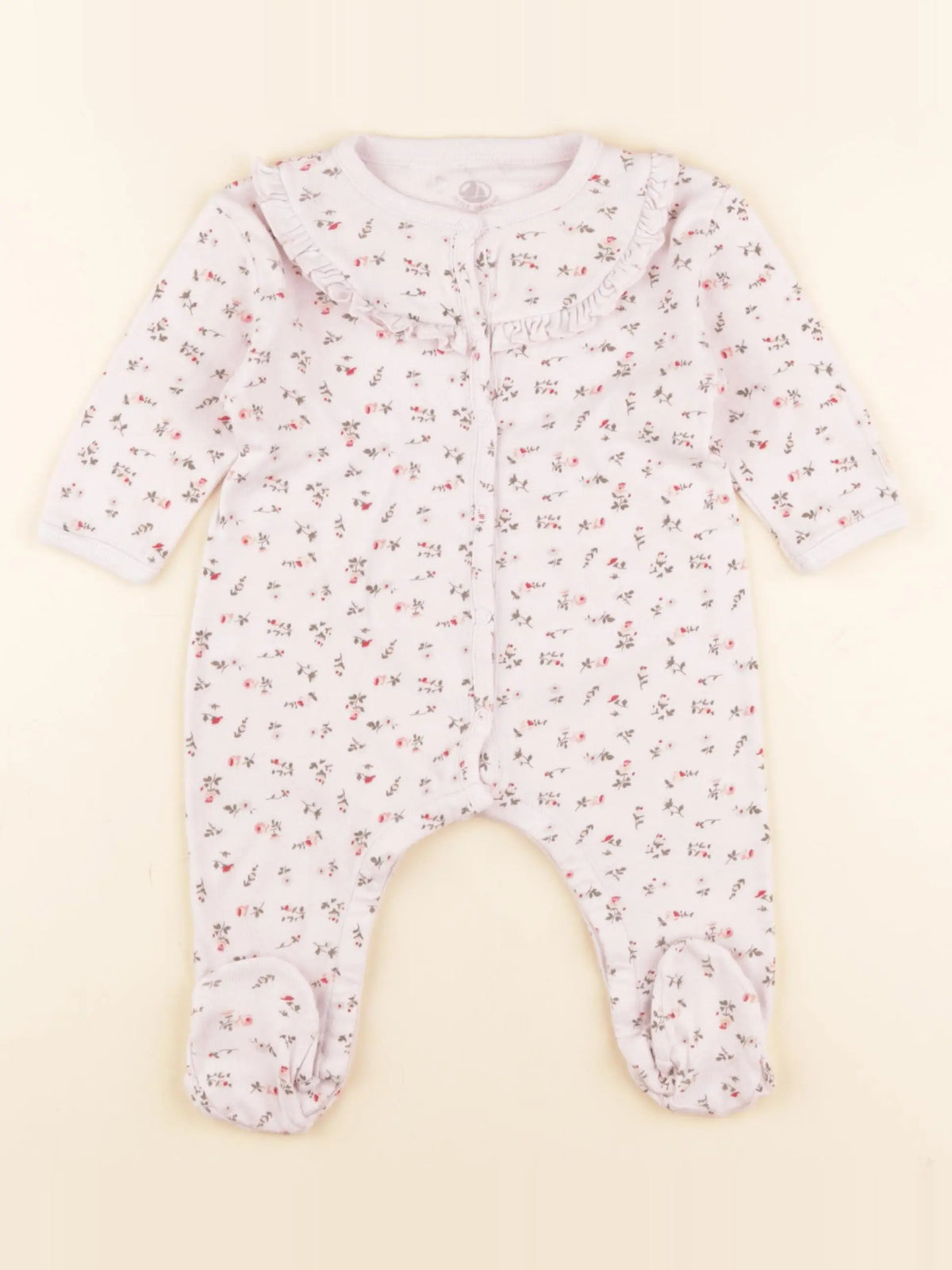 Petit Bateau - pyjama coton rose - 6 mois