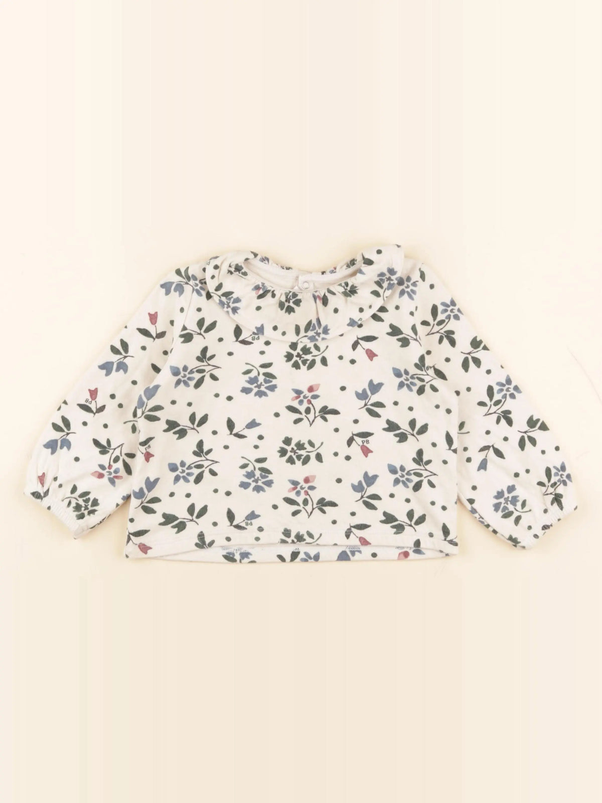 Petit Bateau - tee-shirt beige - 18 mois