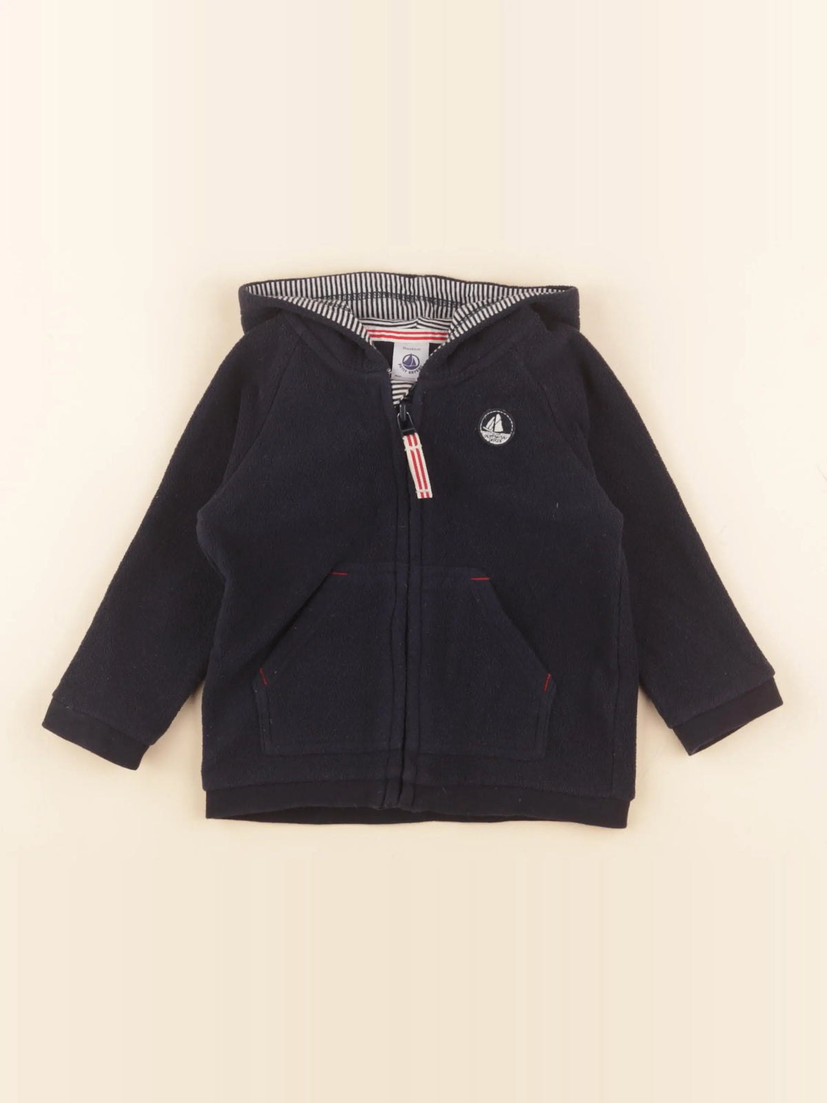 Petit Bateau - polaire bleu - 18 mois