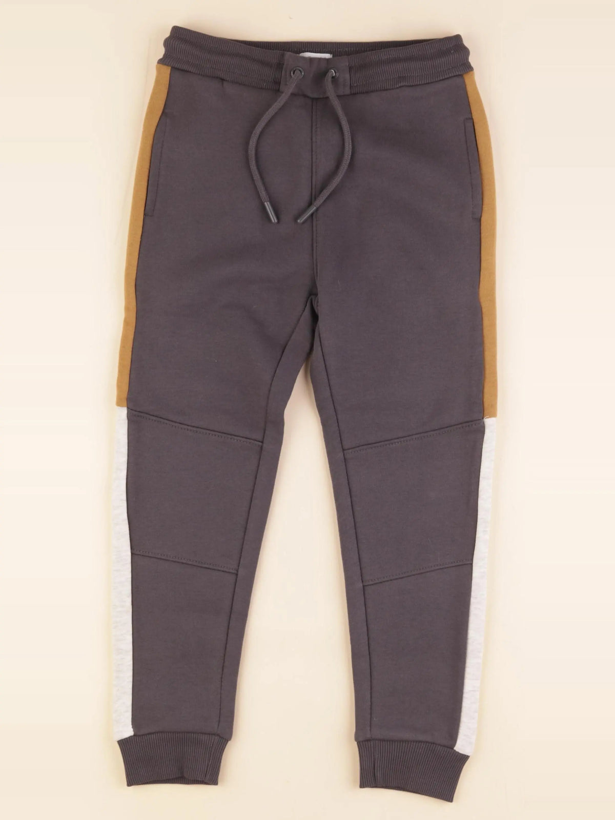 Vertbaudet - jogging doublé gris - 7 ans