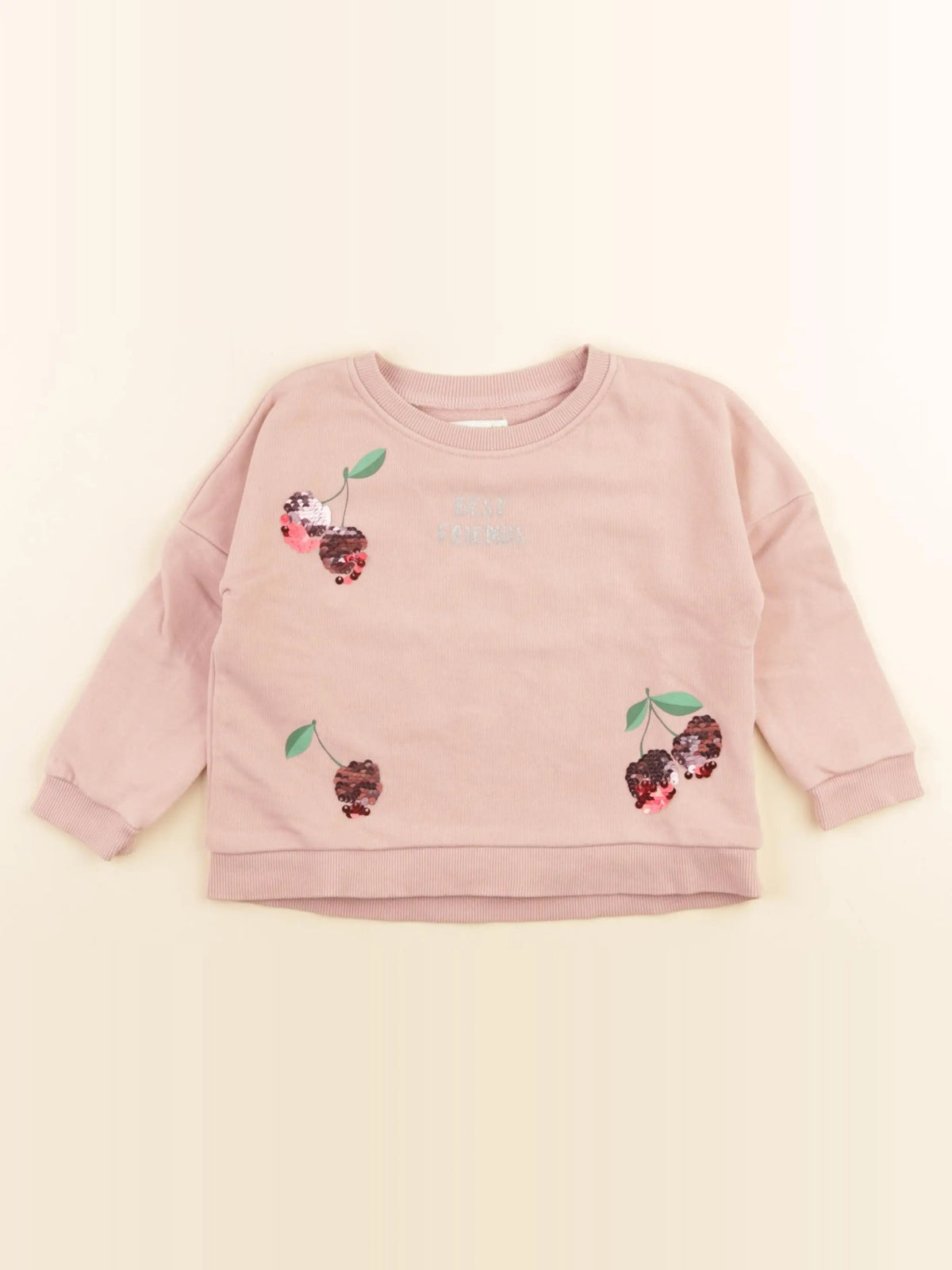 Vertbaudet - sweat rose - 2 ans