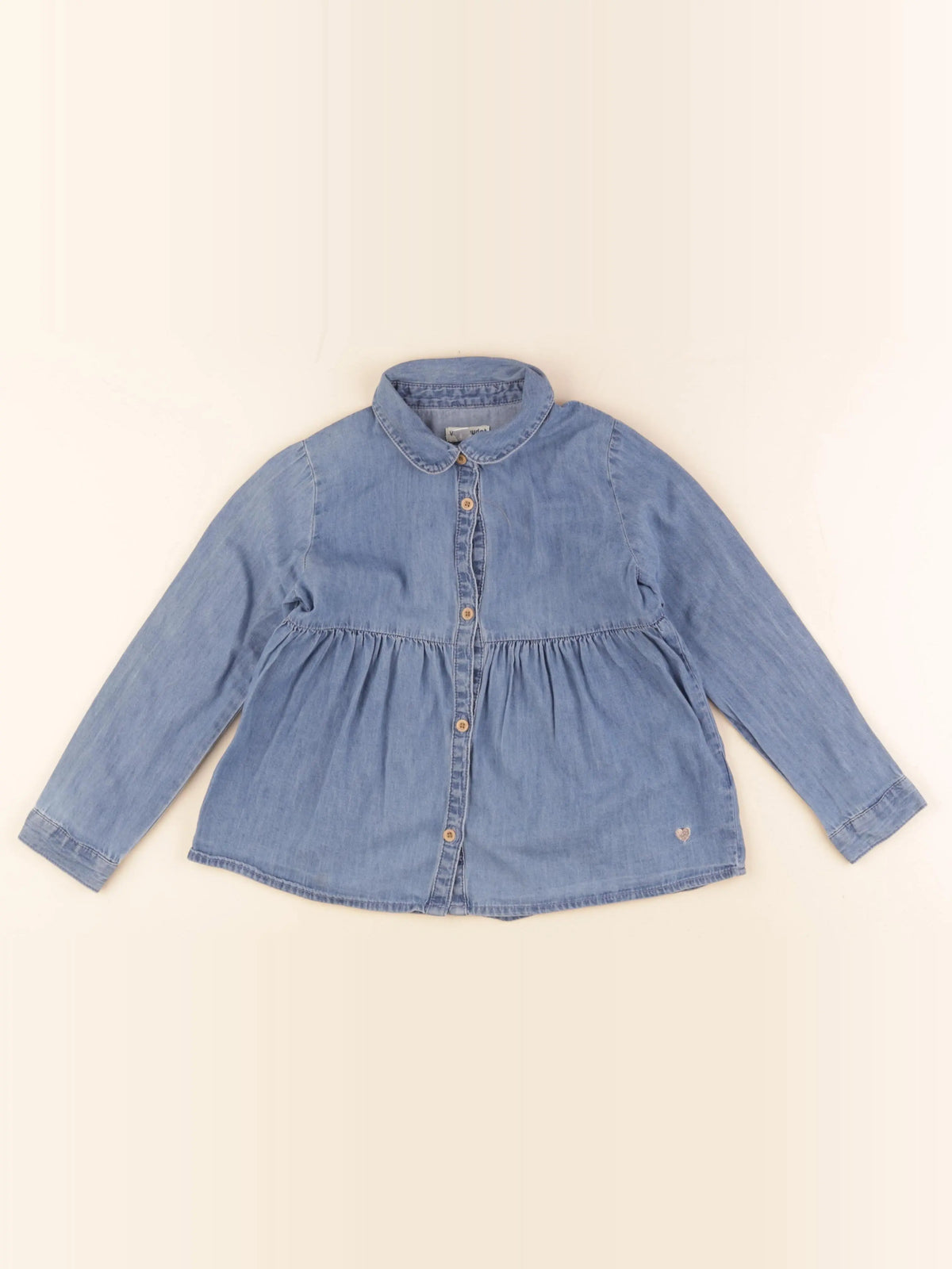 Vertbaudet - blouse bleu - 6 ans