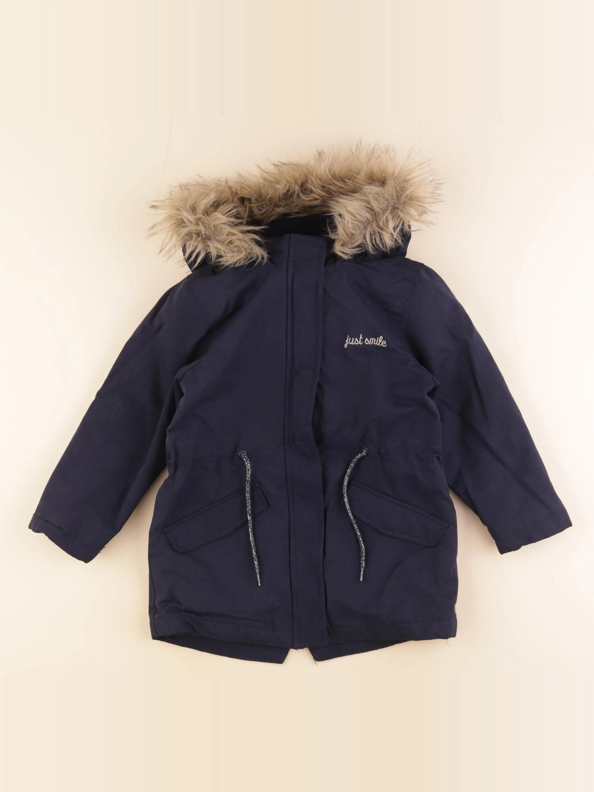 Vertbaudet - parka bleu - 7 ans