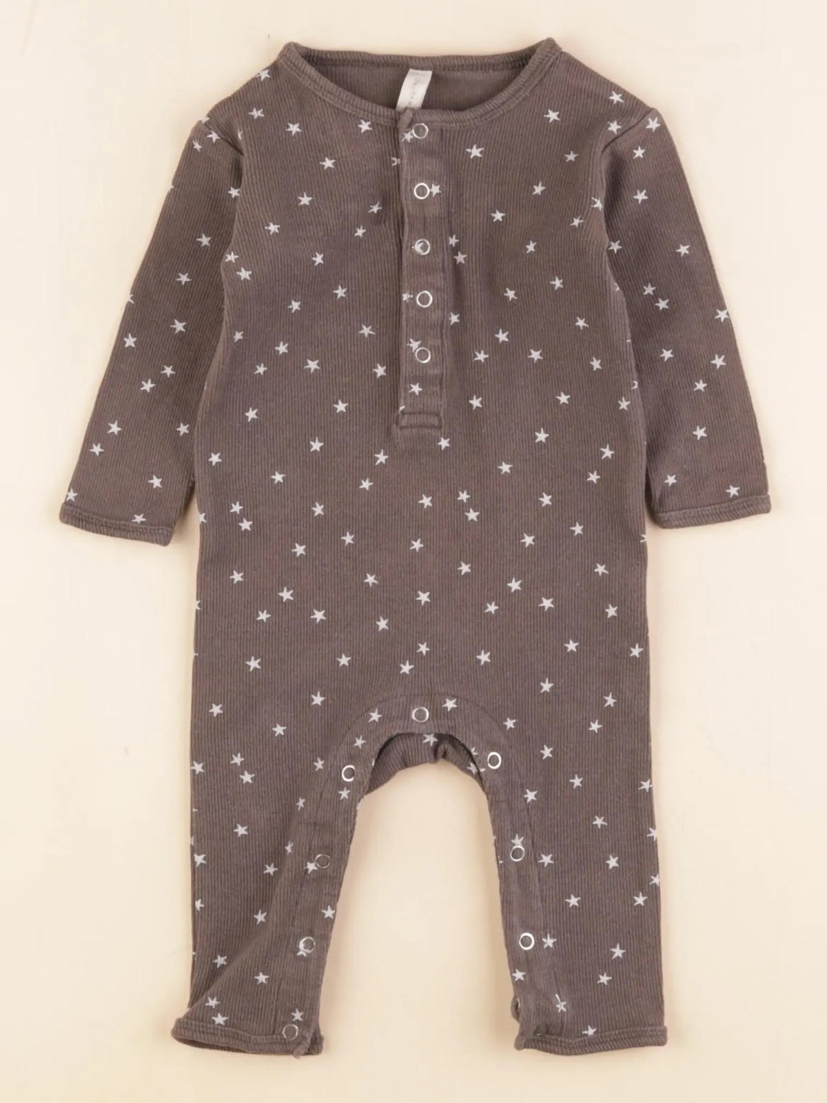 Quincy Mae - pyjama coton gris - 3/6 mois