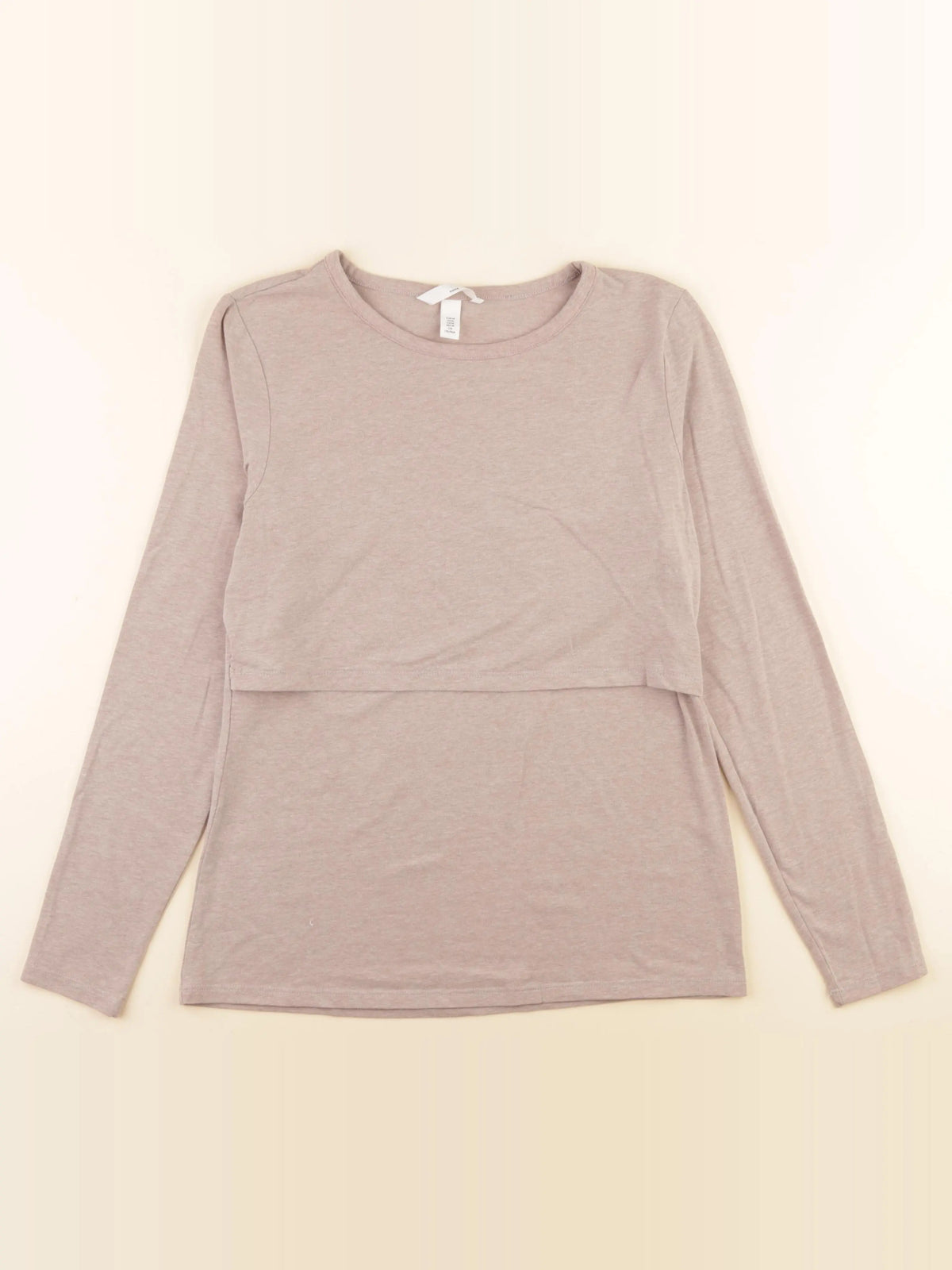 H&M - tee-shirt allaitement beige - 40 à 42