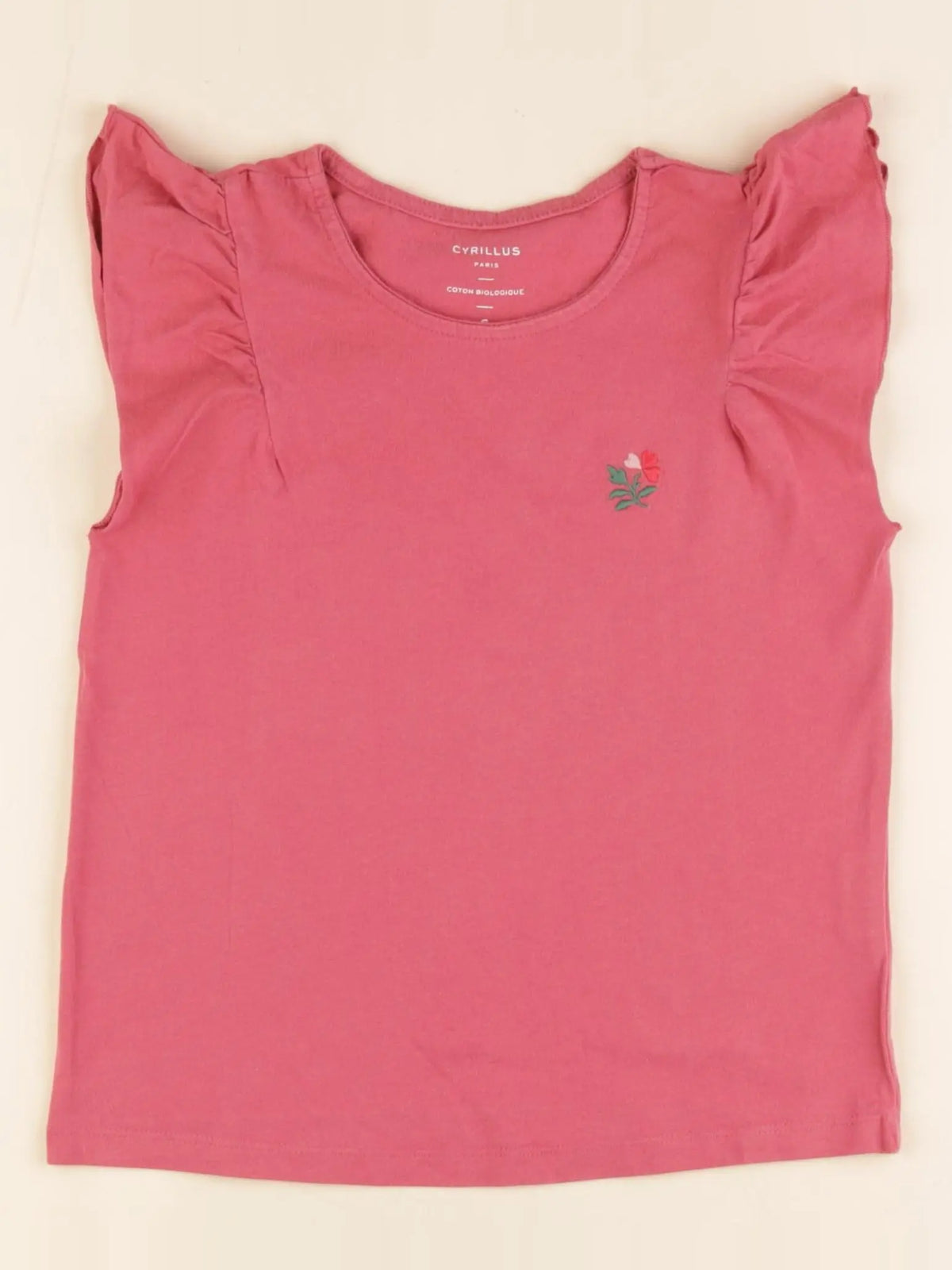 Cyrillus - tee-shirt rose - 6 ans