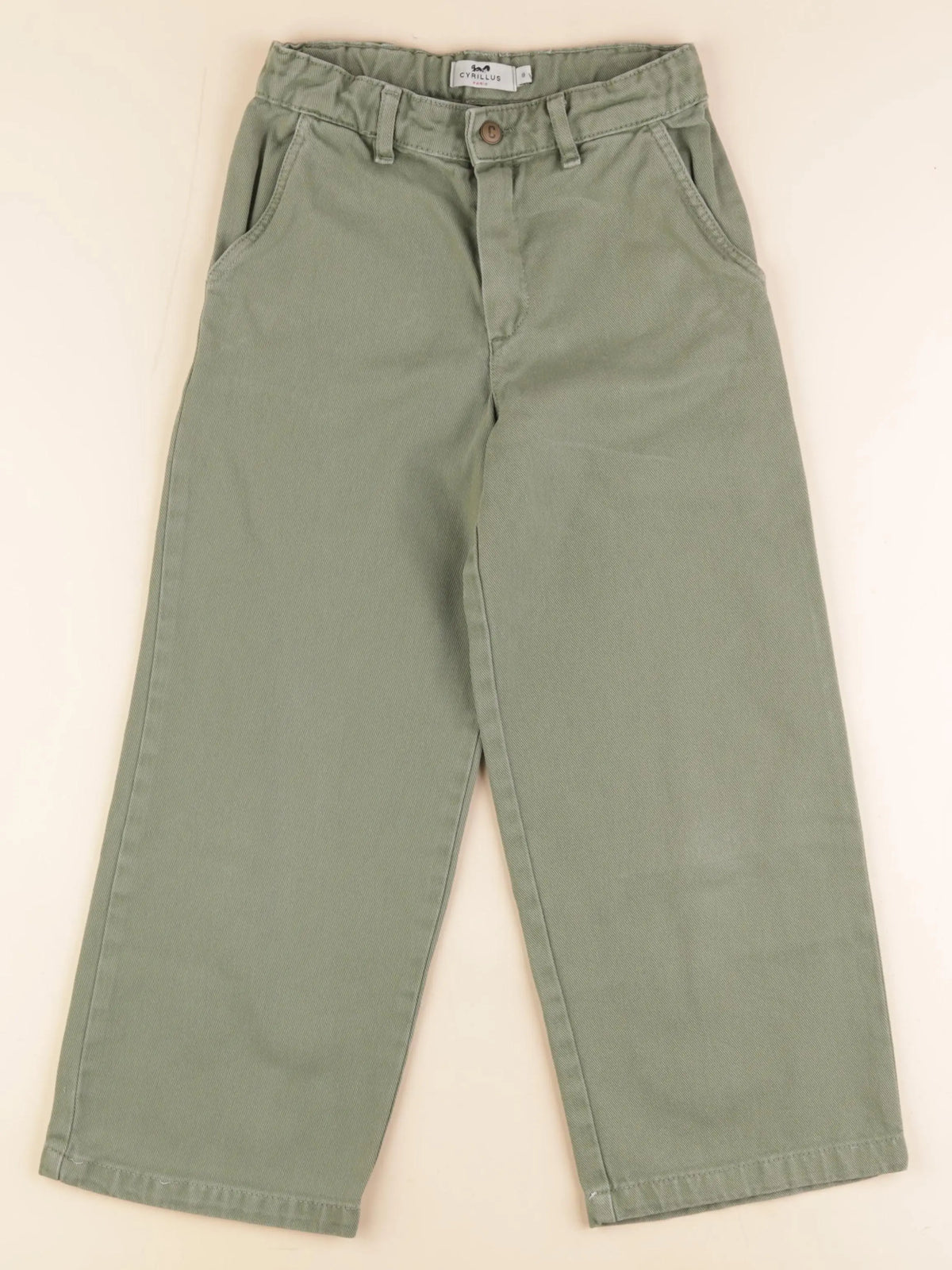 Cyrillus - pantalon vert - 8 ans