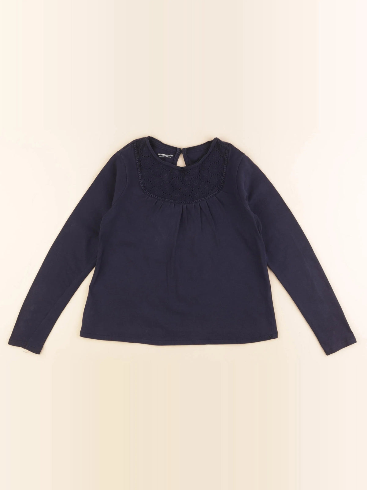 Vertbaudet - tee-shirt bleu - 8 ans