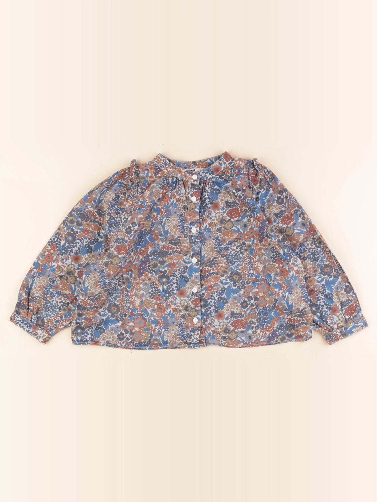 Cyrillus - blouse bleu - 4 ans