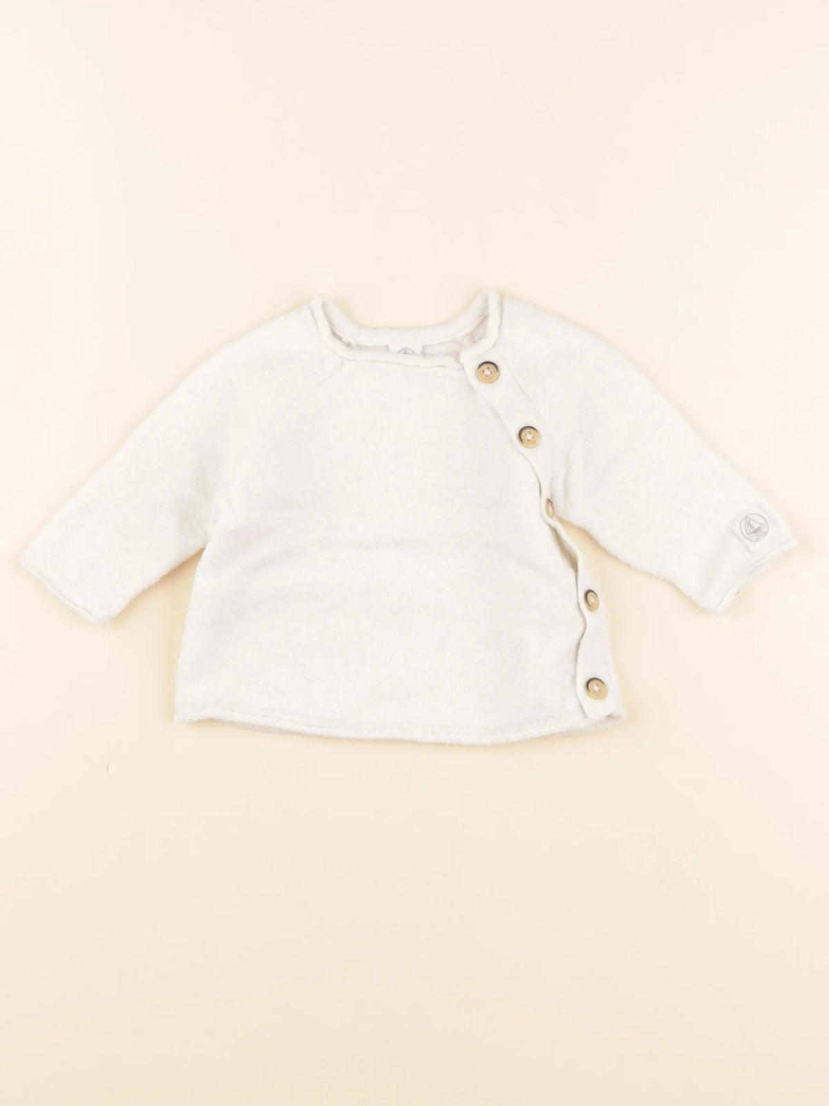 Petit Bateau - pull beige - 1 mois