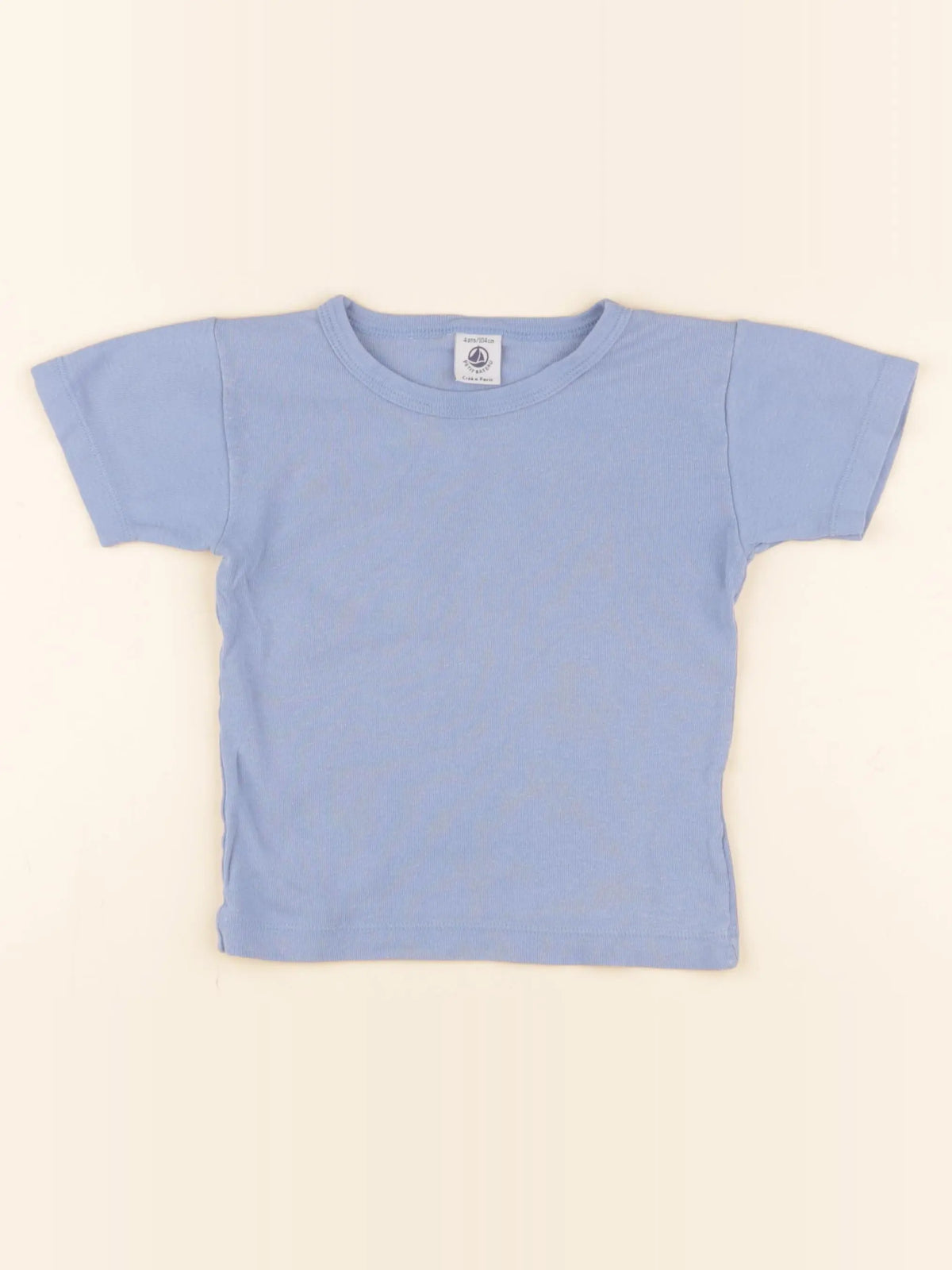 Petit Bateau - maillot de corps bleu - 4 ans