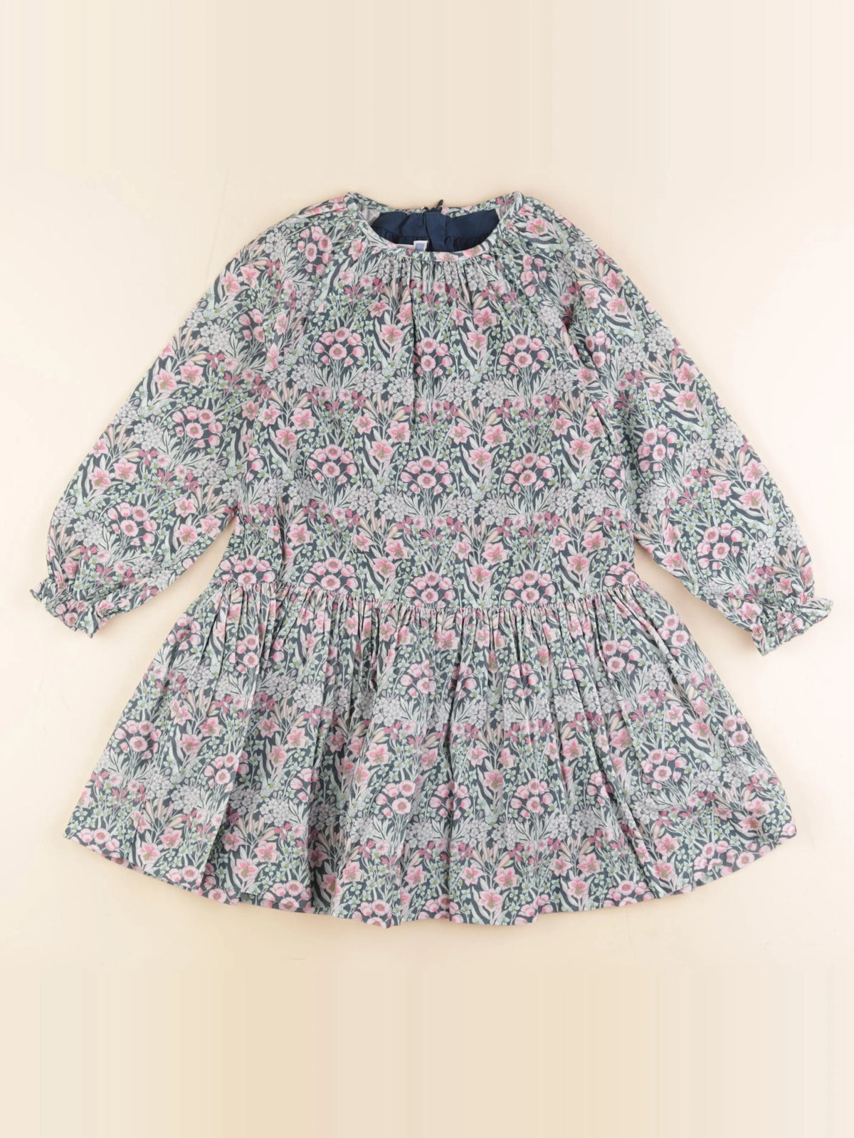 Jacadi - robe vert, rose - 6 ans