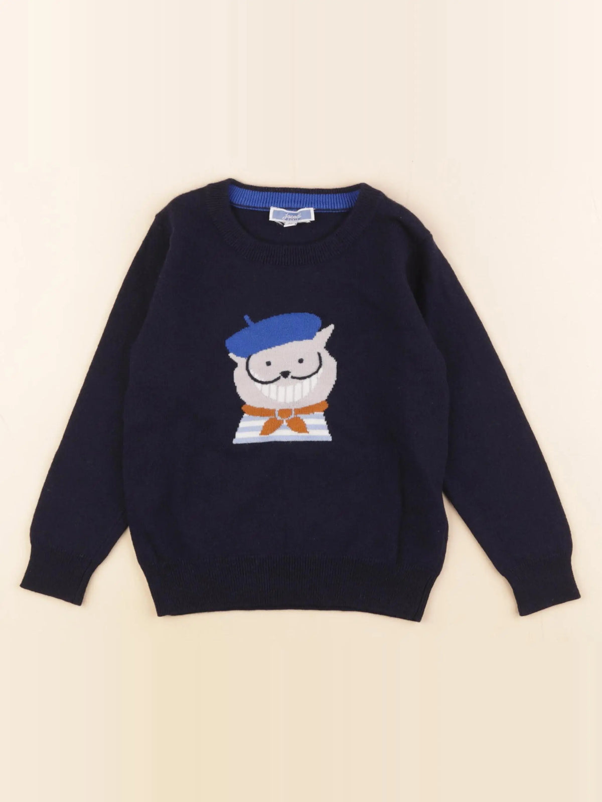 Jacadi - pull bleu - 4 ans